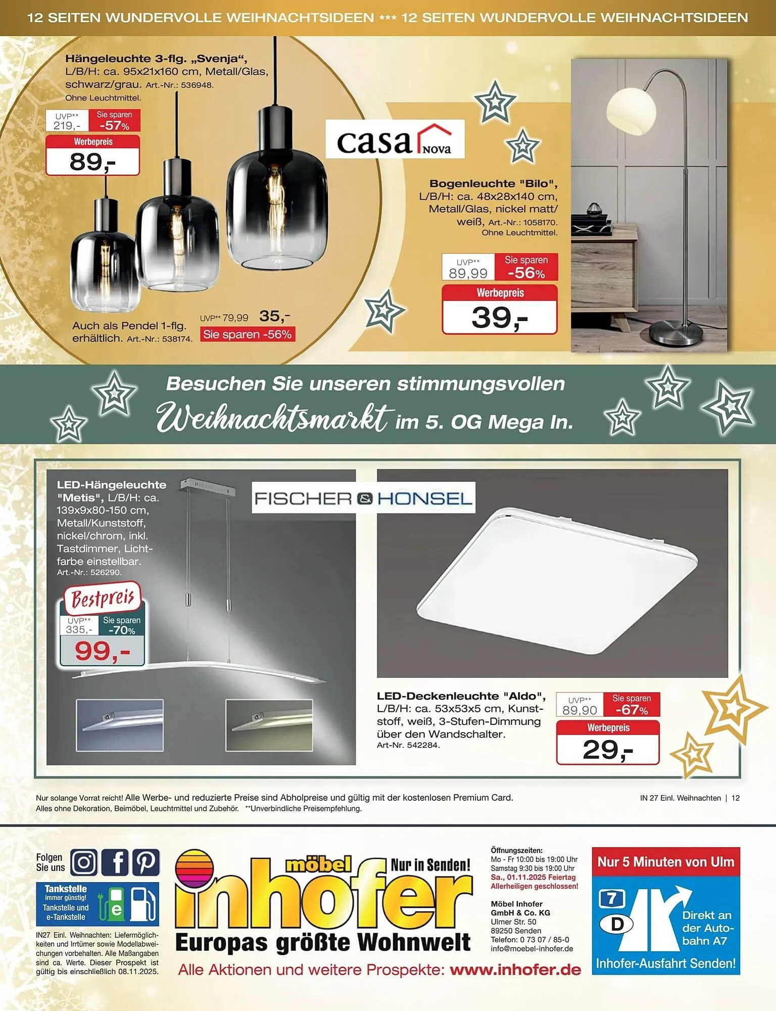 Möbel Inhofer Prospekt von 22. Oktober bis 9. November 2025 - Prospekt seite 12