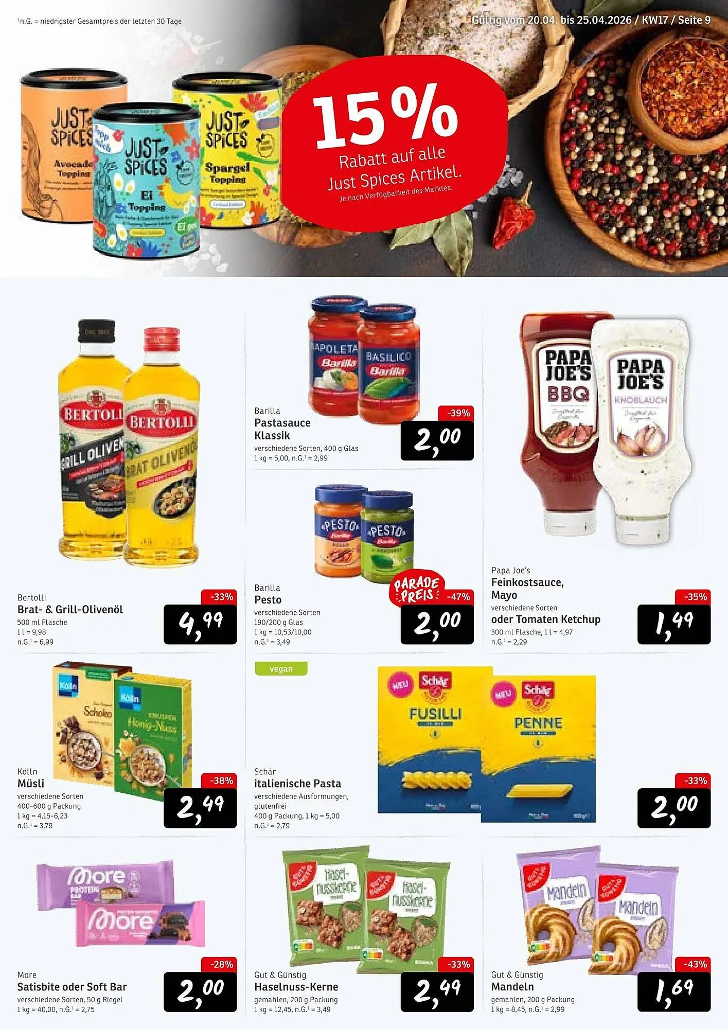 KONSUM Prospekt von 20. April bis 25. April 2026 - Prospekt seite 9