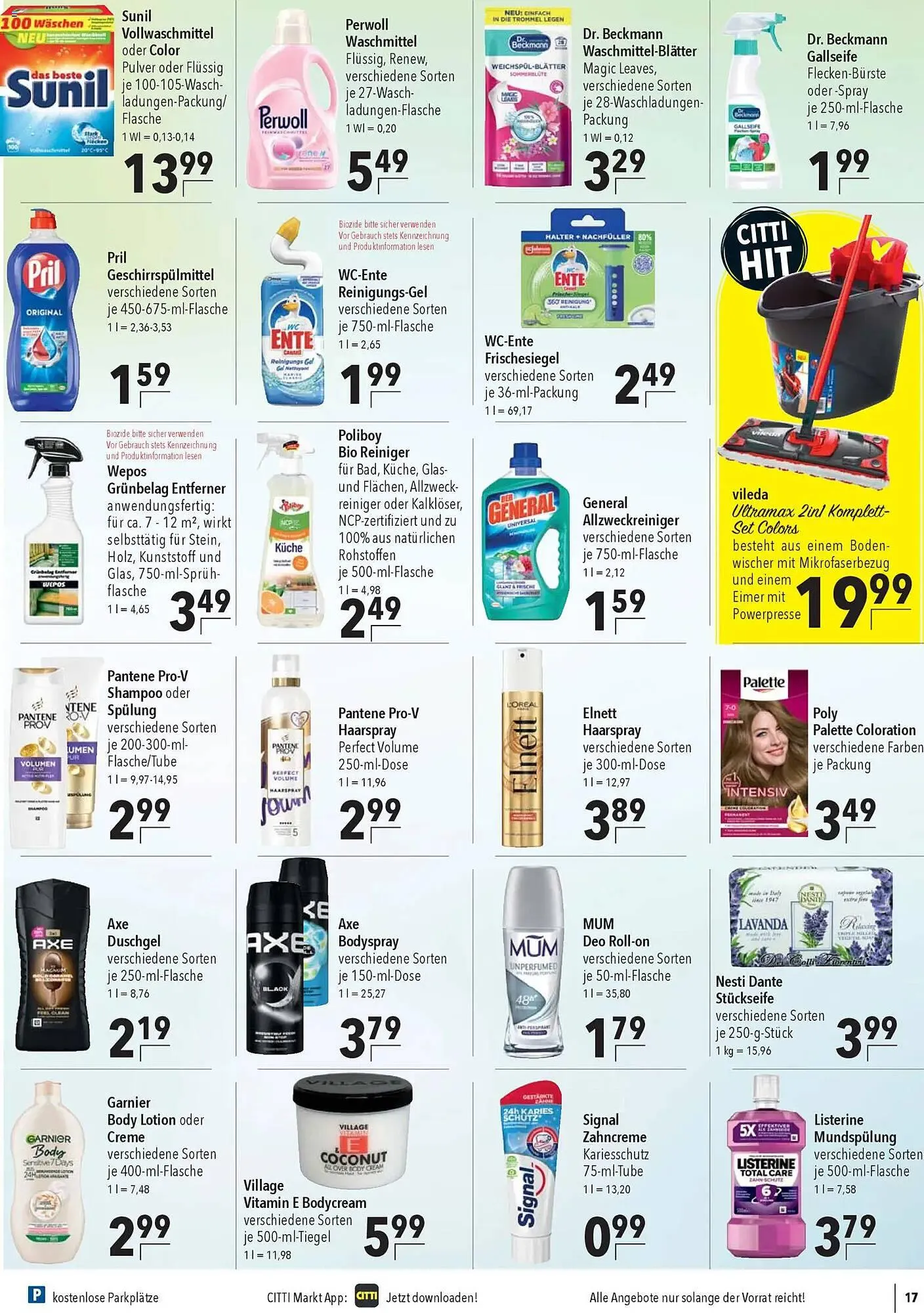 CITTI Markt Prospekt von 15. April bis 21. April 2026 - Prospekt seite 17
