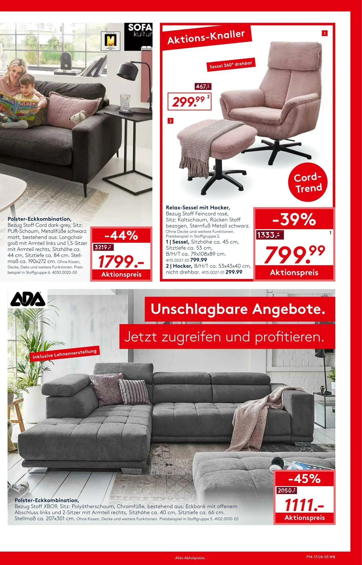 Möbel Rieger Aktueller Prospekt von 5. November bis 19. November 2025 - Prospekt seite 3