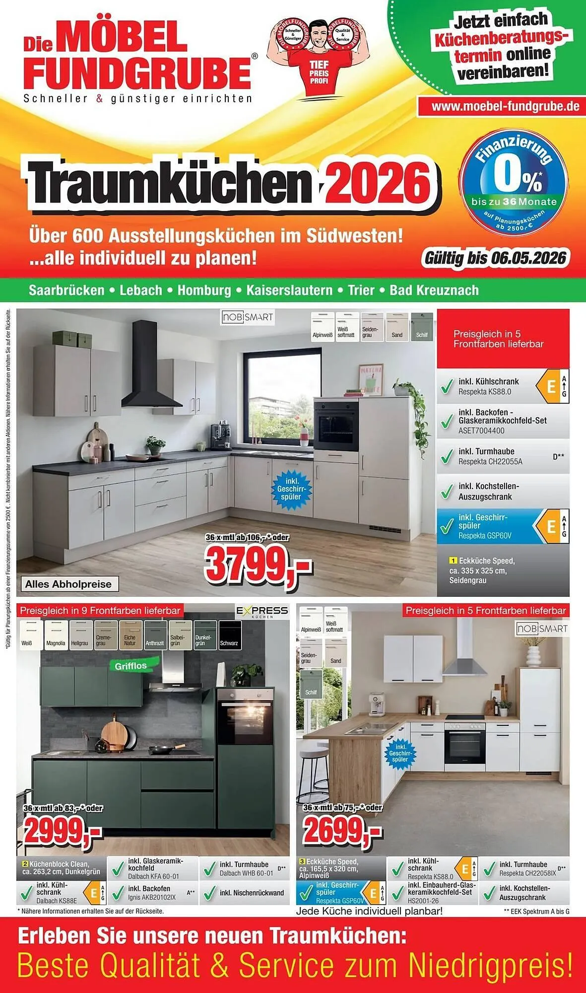 Möbelfundgrube Prospekt von 6. März bis 6. Mai 2026 - Prospekt seite 1