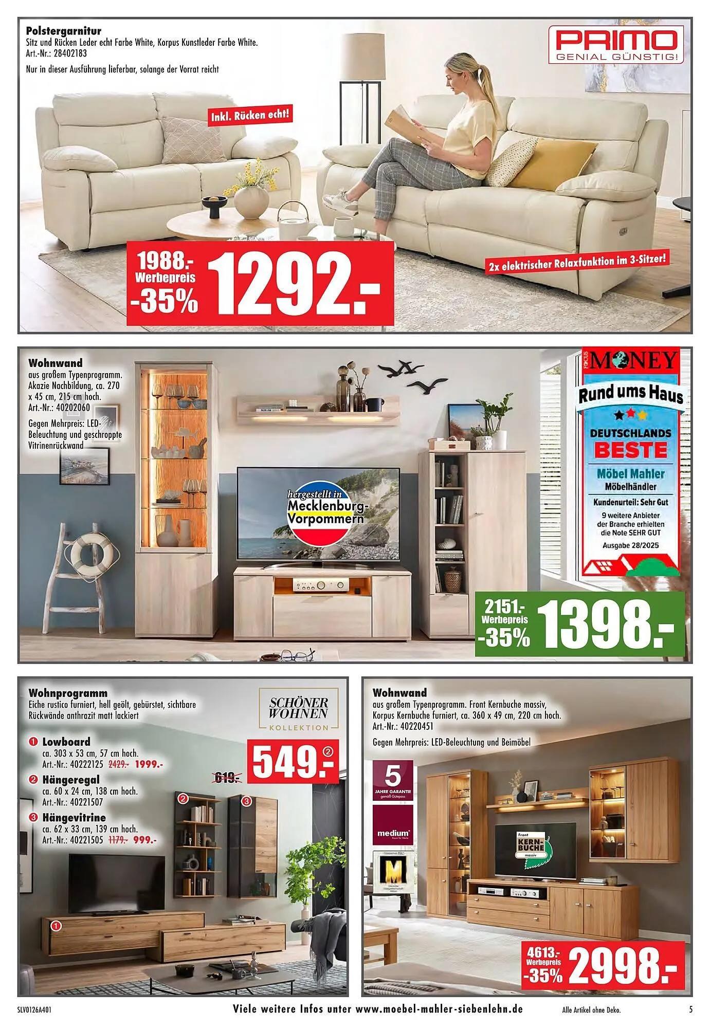 Möbel Mahler Katalog von 21. Januar bis 3. Februar 2026 - Prospekt seite 5