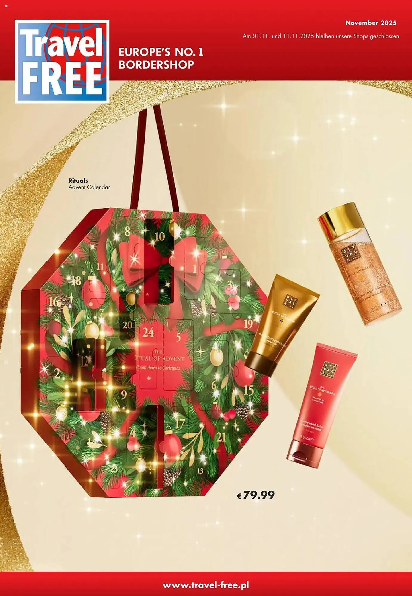 Travel Free Prospekt von 1. November bis 30. November 2025 - Prospekt seite 1