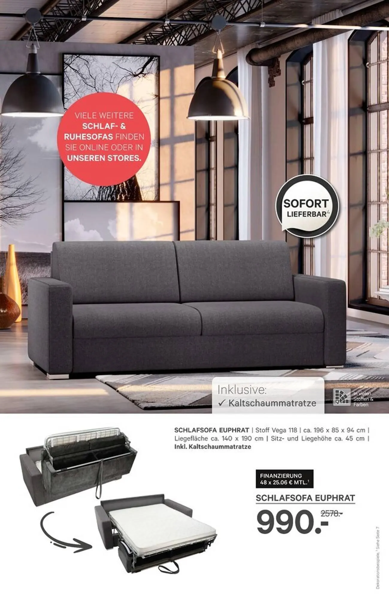 Kabs Polsterwelt Prospekt von 11. April bis 1. Mai 2025 - Prospekt seite 42