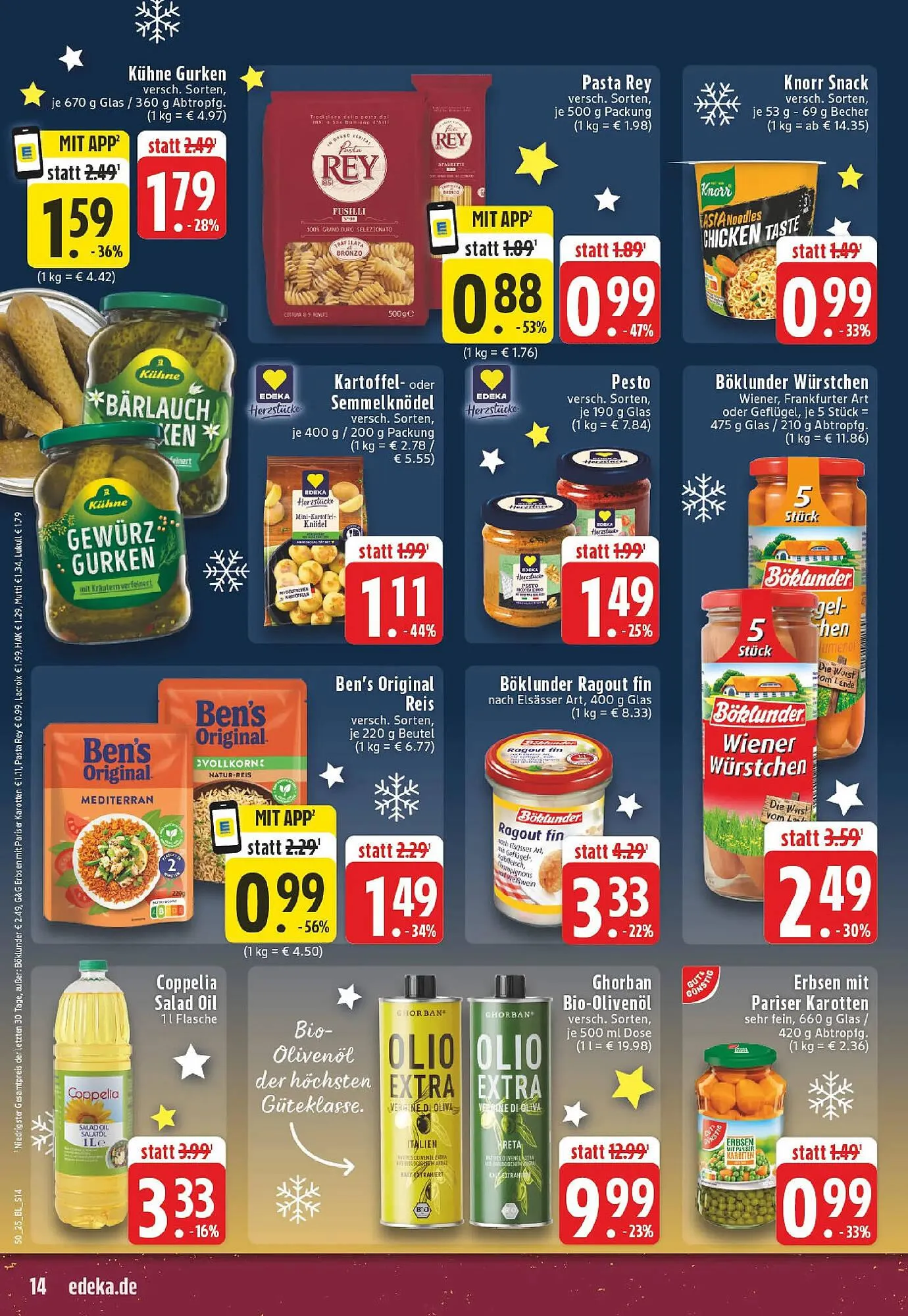 Edeka Prospekt von 8. Dezember bis 13. Dezember 2025 - Prospekt seite 14