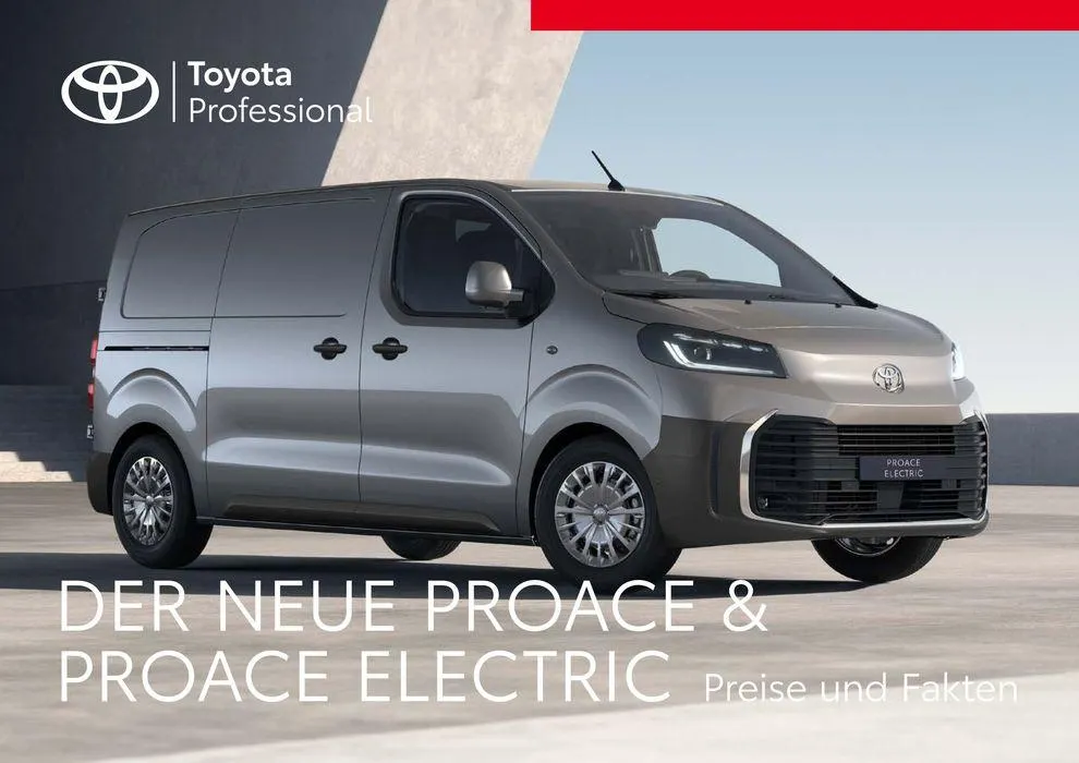 Toyota Proace/Proace Electric von 1. Mai bis 1. Mai 2025 - Prospekt seite 1