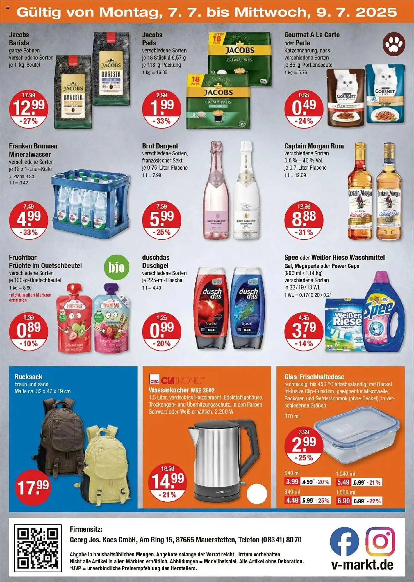 V Markt Prospekt von 3. Juli bis 9. Juli 2025 - Prospekt seite 20