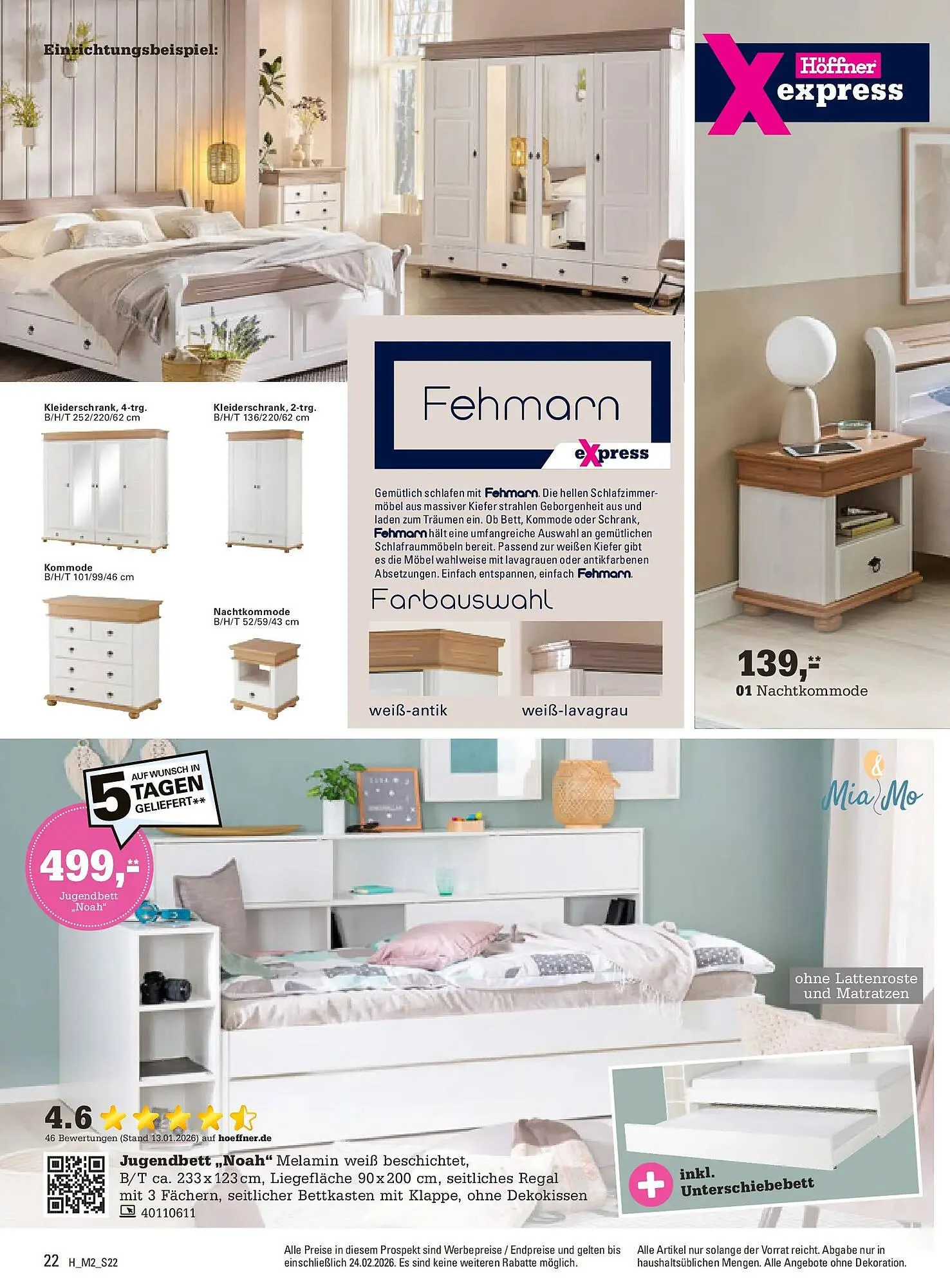 Höffner Prospekt von 10. Februar bis 24. Februar 2026 - Prospekt seite 22