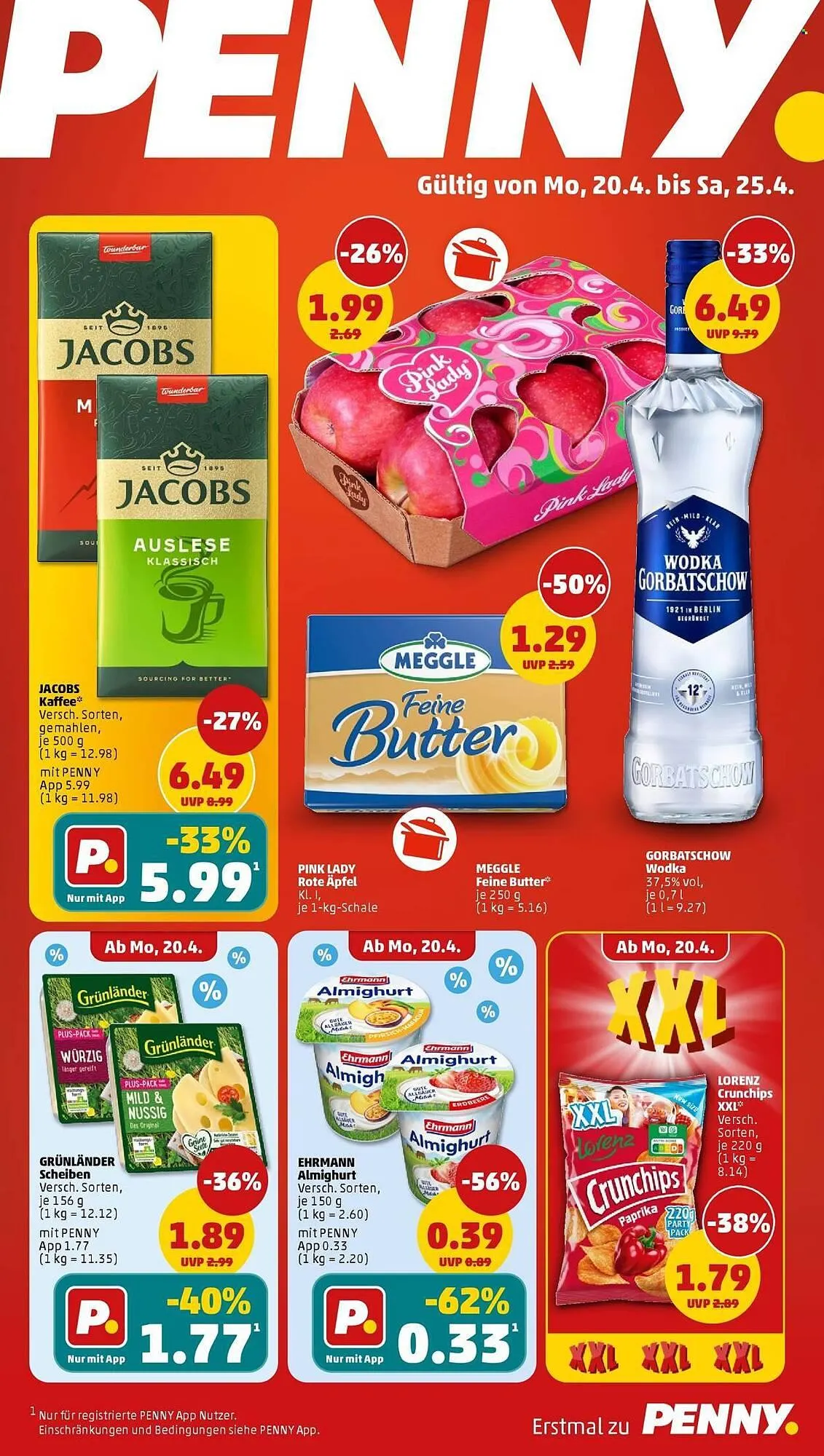 PENNY Prospekt von 20. April bis 25. April 2026 - Prospekt seite 1