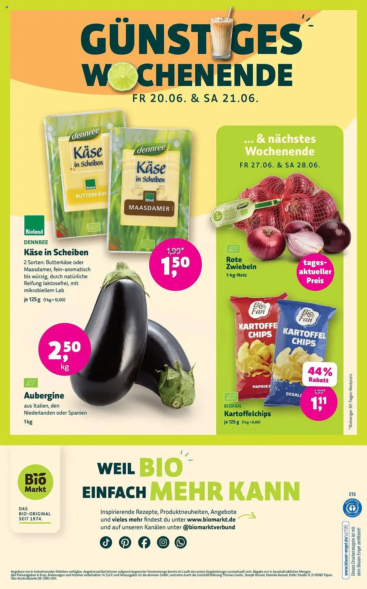 Biomarkt Prospekt von 18. Juni bis 1. Juli 2025 - Prospekt seite 16