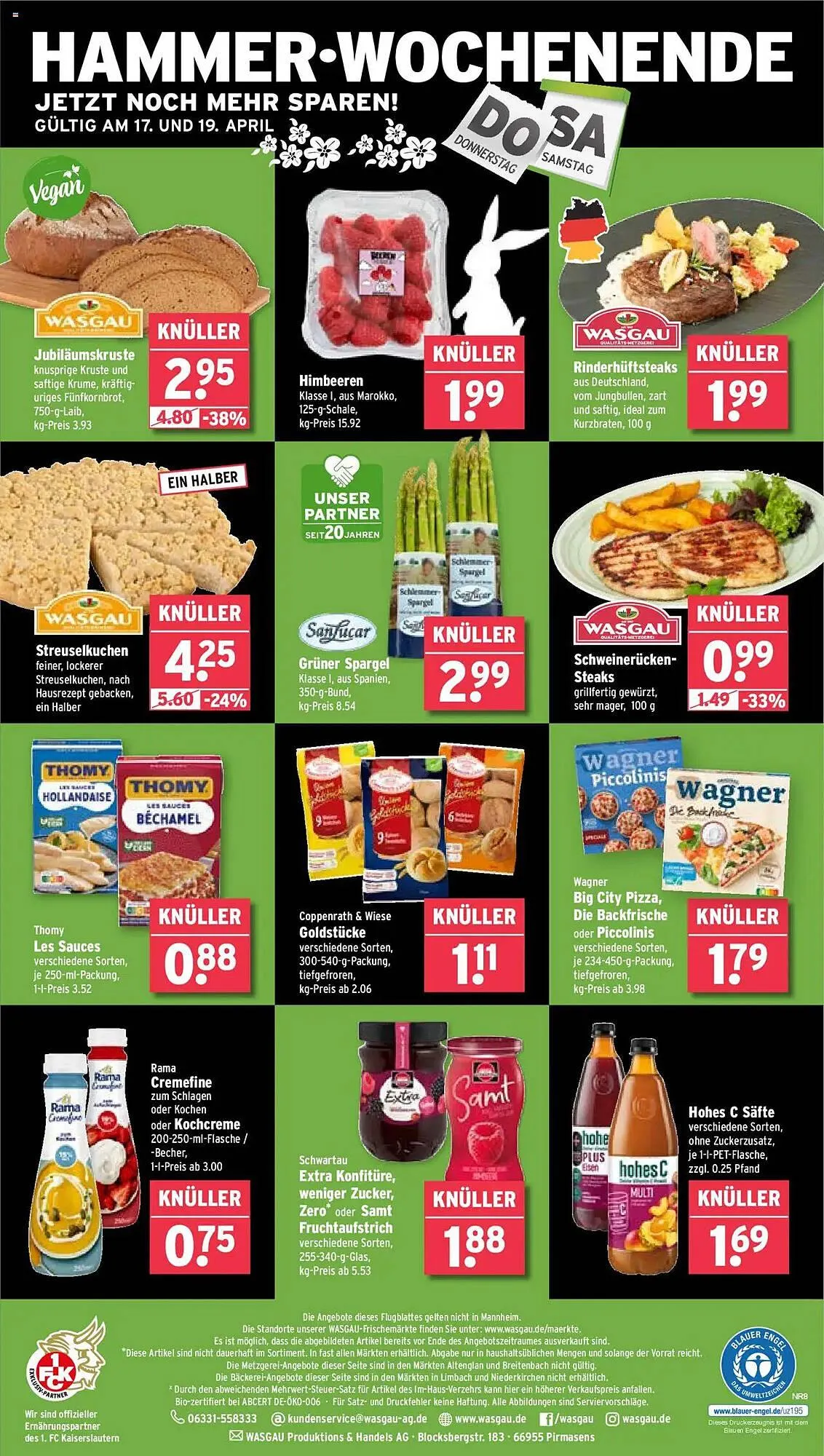 Wasgau Prospekt von 14. April bis 19. April 2025 - Prospekt seite 28