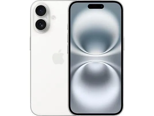 APPLE iPhone 16 5G 128 GB Weiß Dual SIM