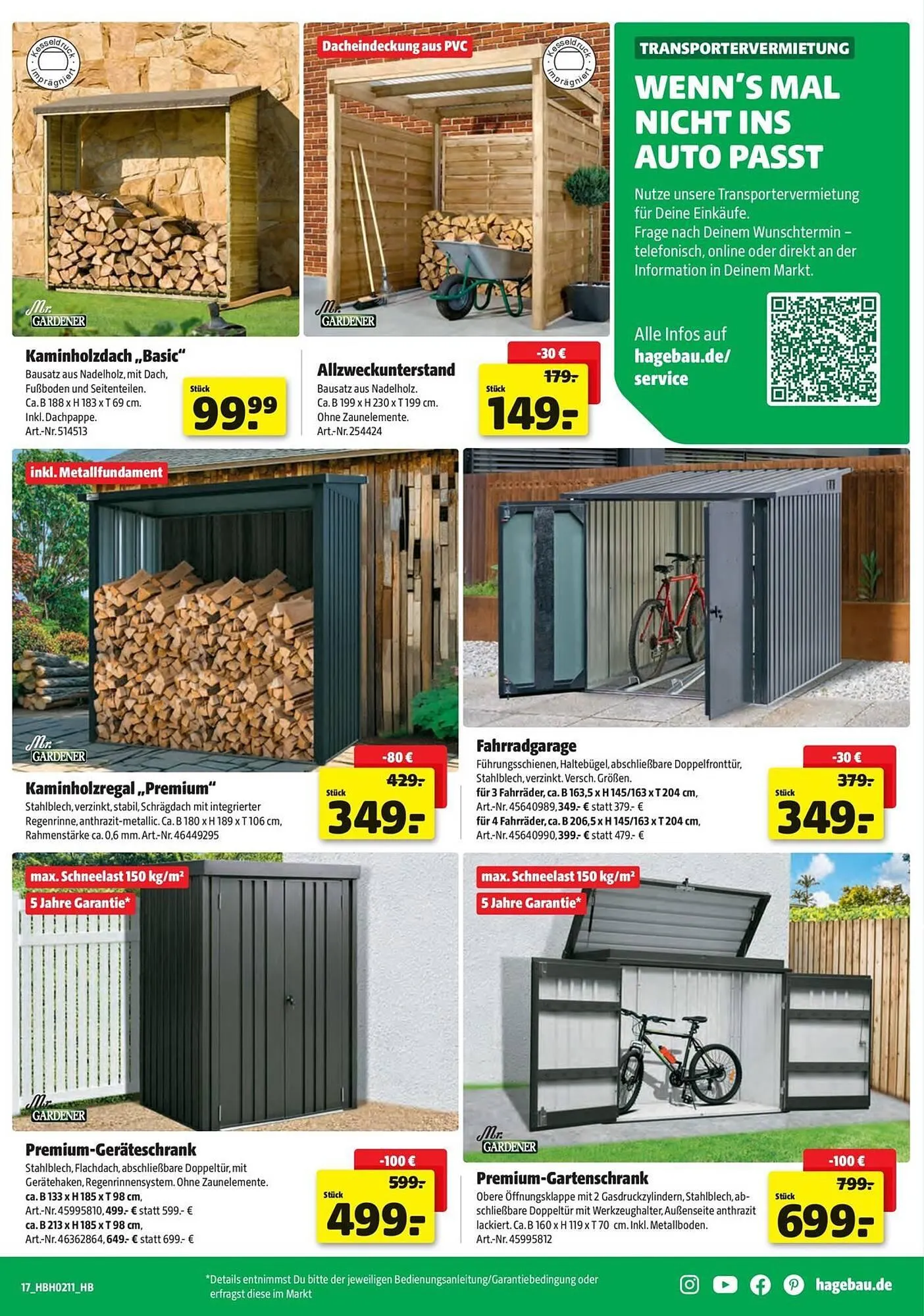 Hagebau Prospekt von 12. März bis 11. April 2026 - Prospekt seite 17