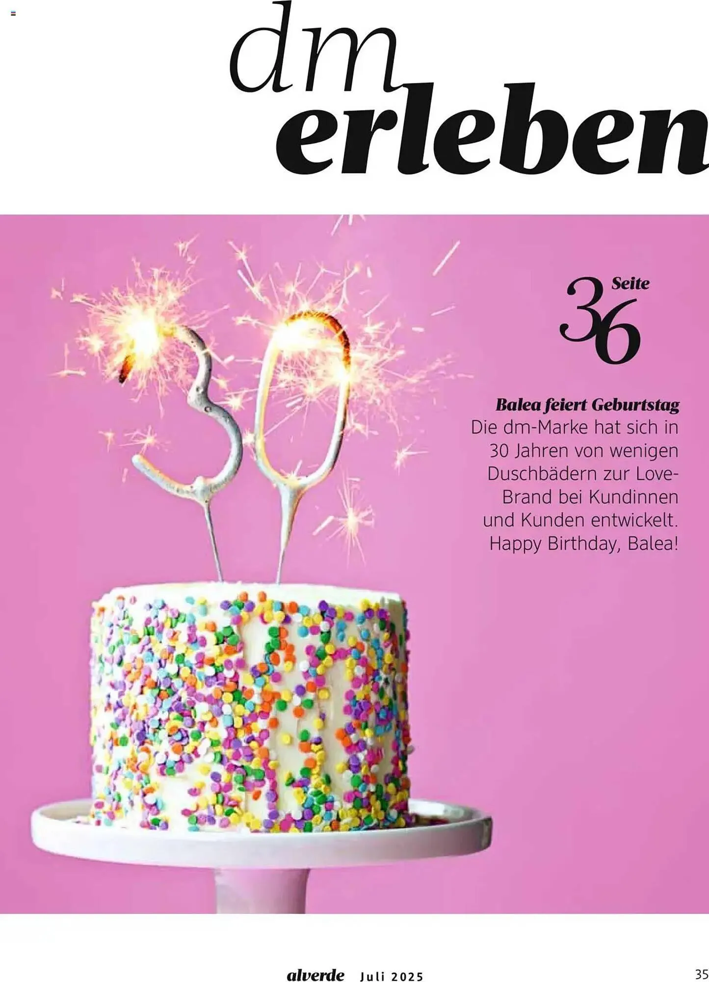 dm drogerie Prospekt von 1. Juli bis 31. Juli 2025 - Prospekt seite 35