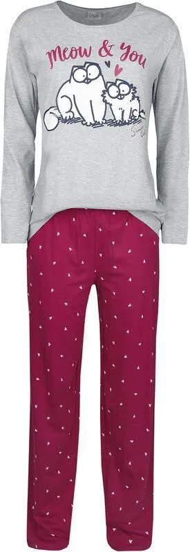 "Meow & You" Schlafanzug multicolor von Simon's Cat