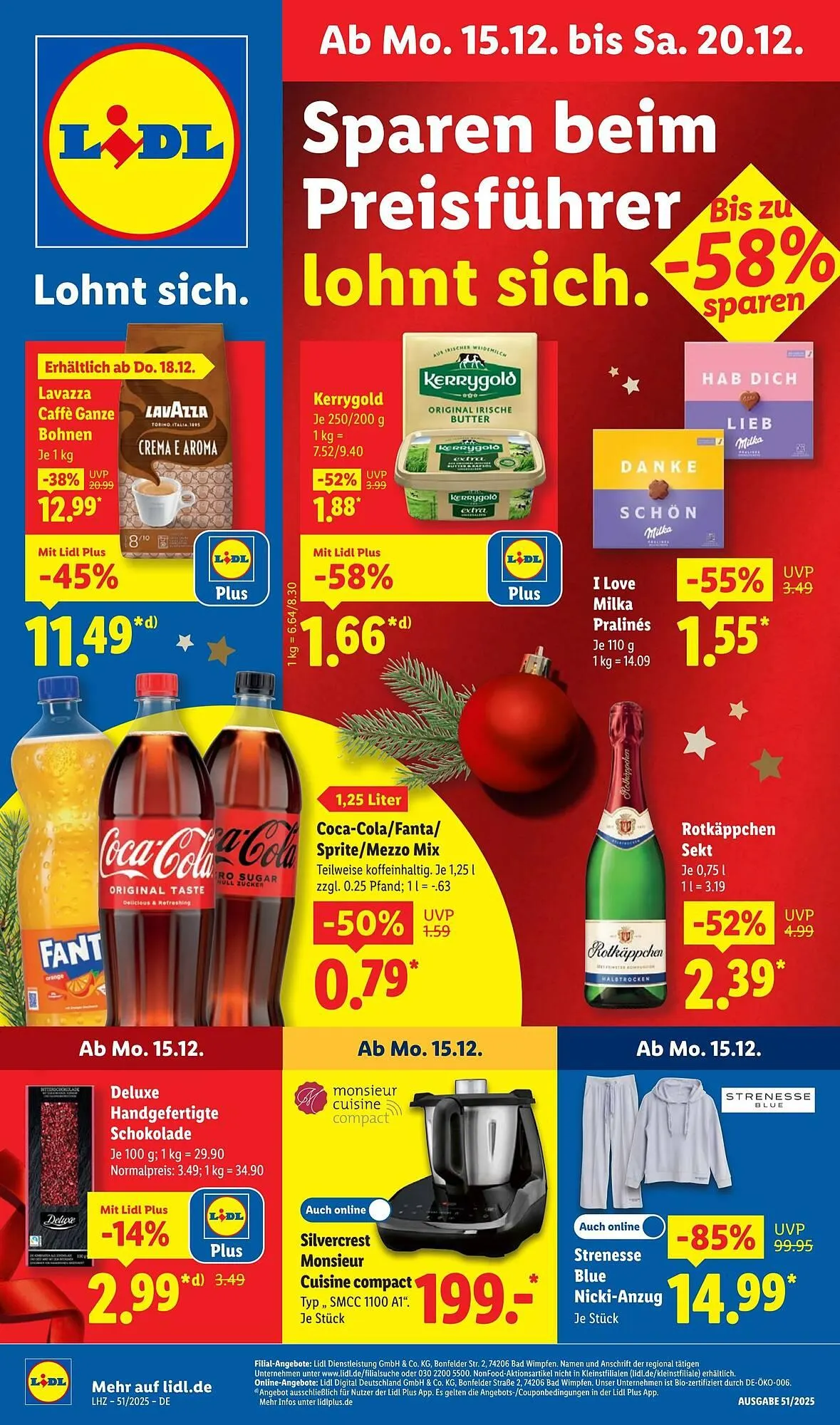 Lidl Prospekt von 15. Dezember bis 21. Dezember 2025 - Prospekt seite 1