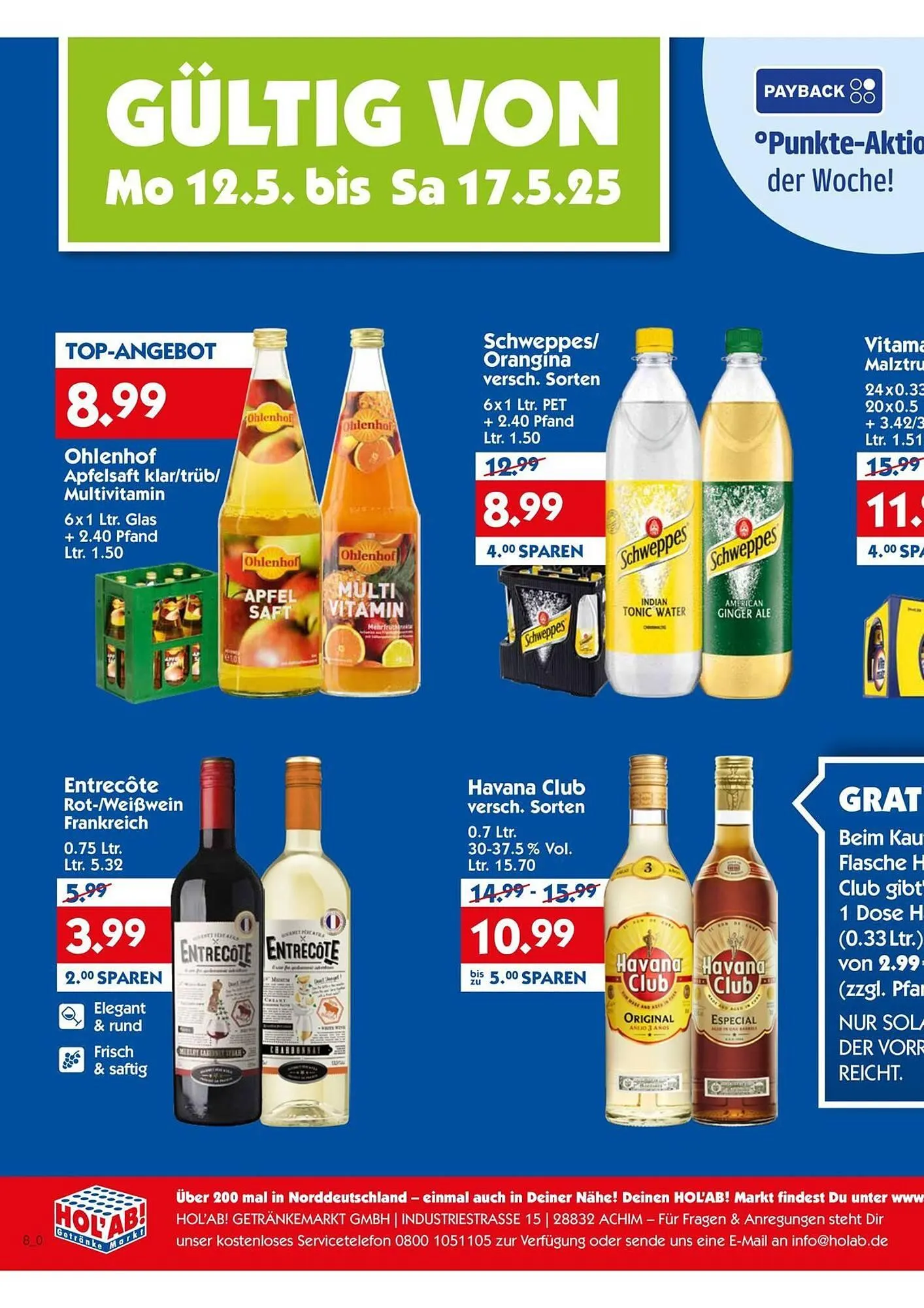 Hol'ab Getränkemarkt Prospekt von 12. Mai bis 18. Mai 2025 - Prospekt seite 2