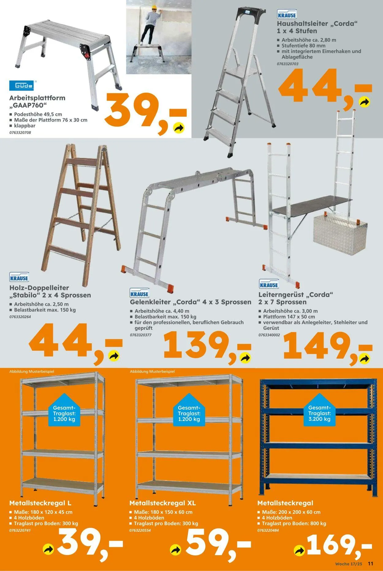 Globus Baumarkt Aktueller Prospekt von 20. April bis 26. April 2025 - Prospekt seite 11