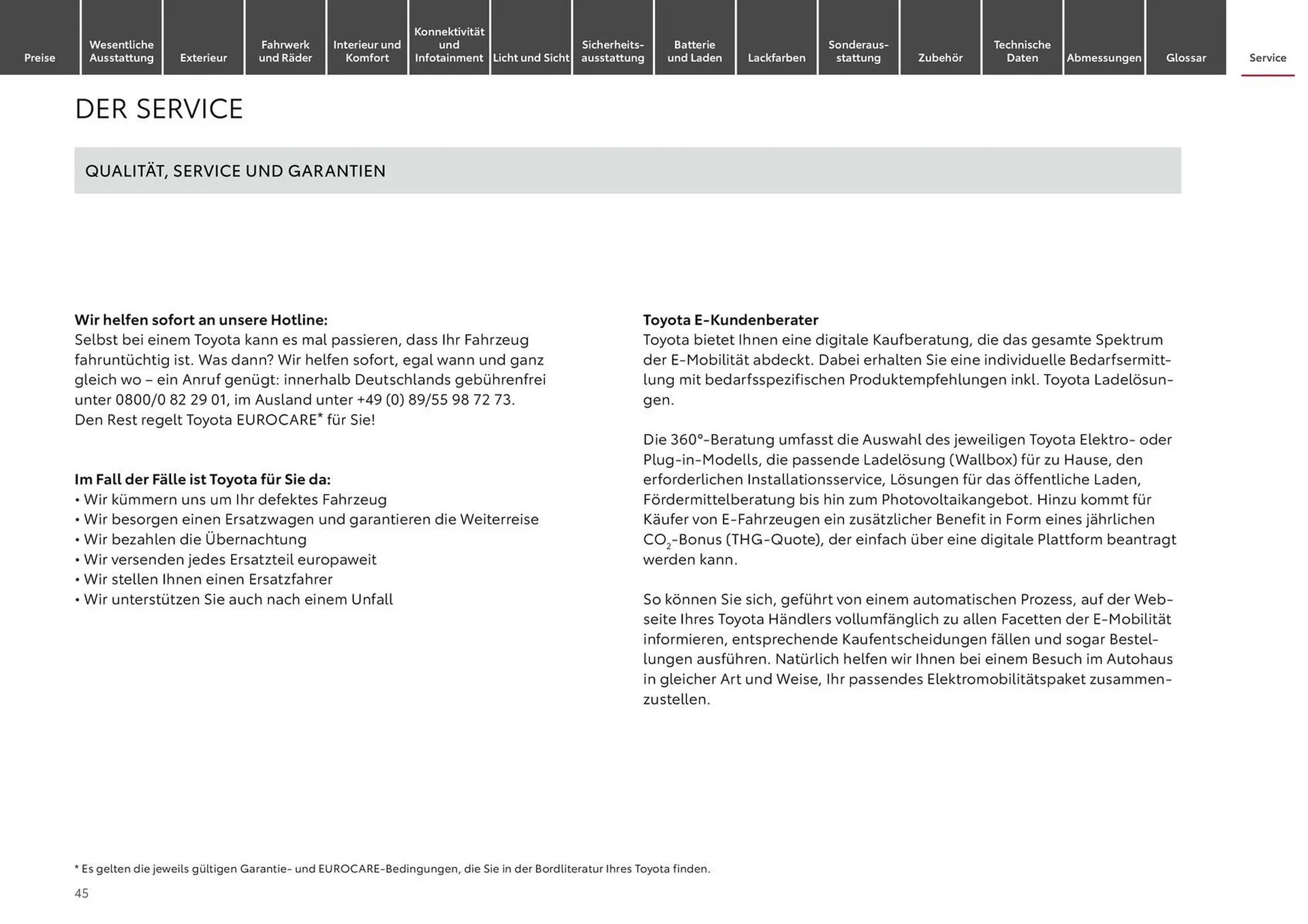 Toyota Prospekt von 15. Juni bis 15. Juni 2025 - Prospekt seite 45