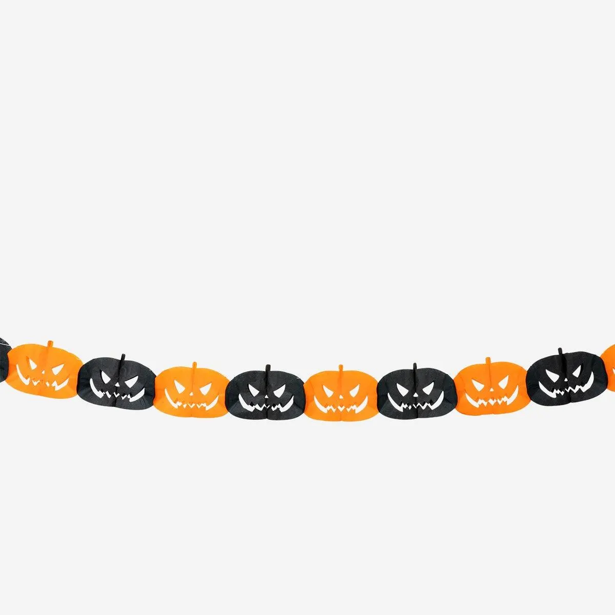 Paper pumpkin garland - 300 cm