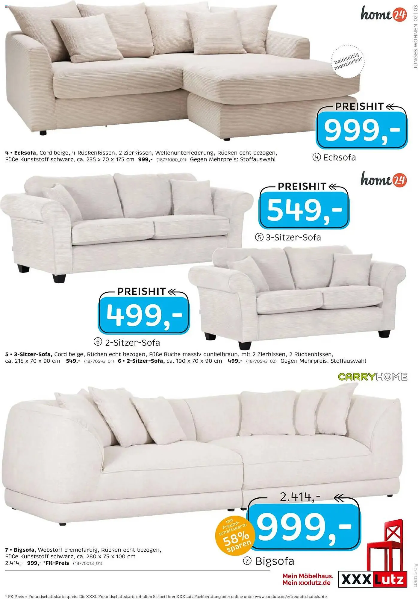 XXXLutz Prospekt von 16. November bis 30. November 2025 - Prospekt seite 3