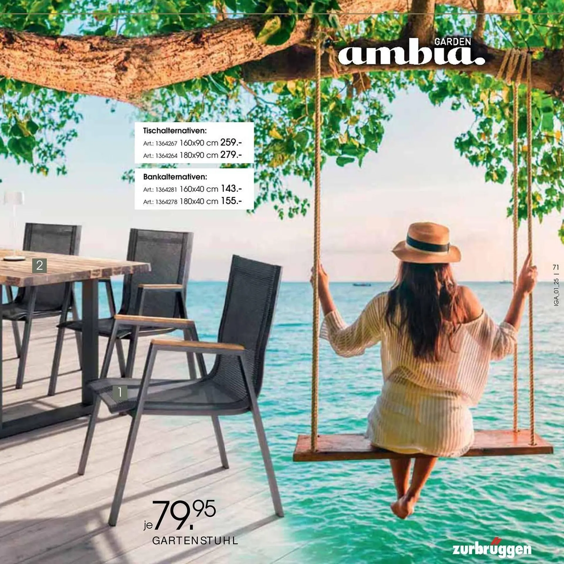 Zurbrüggen Prospekt von 14. Mai bis 31. August 2025 - Prospekt seite 71