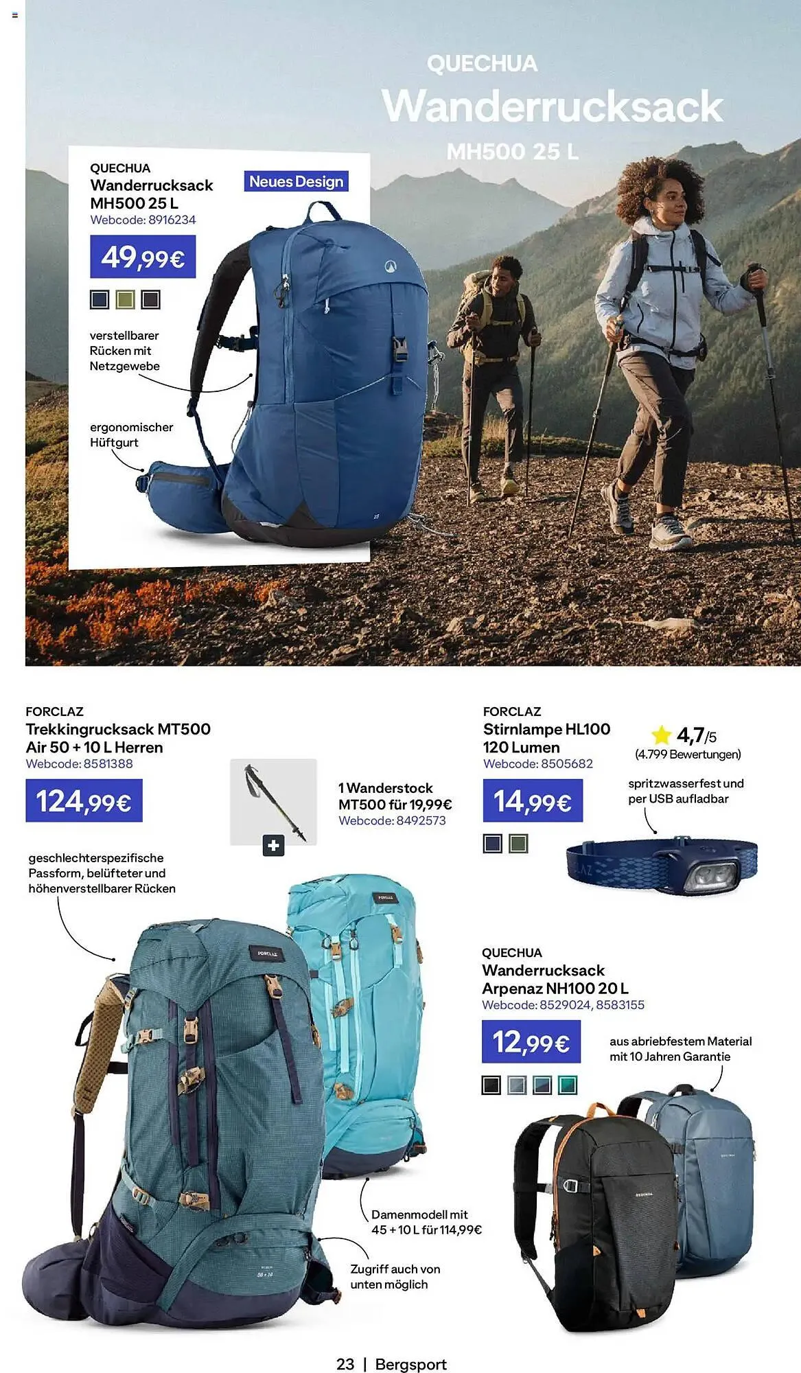 Decathlon Prospekt von 27. März bis 27. April 2025 - Prospekt seite 23