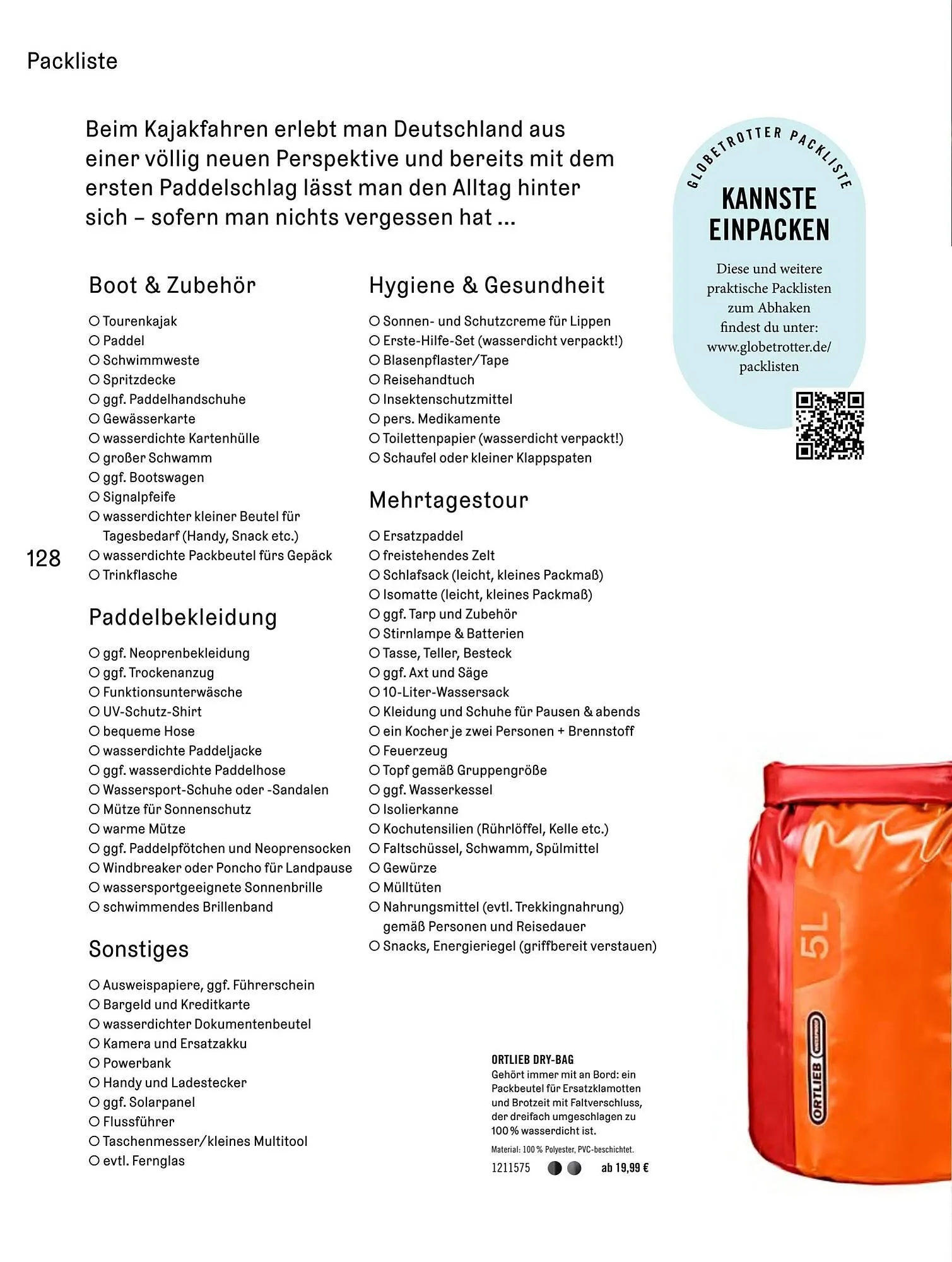 Globetrotter Prospekt von 2. April bis 1. September 2025 - Prospekt seite 128