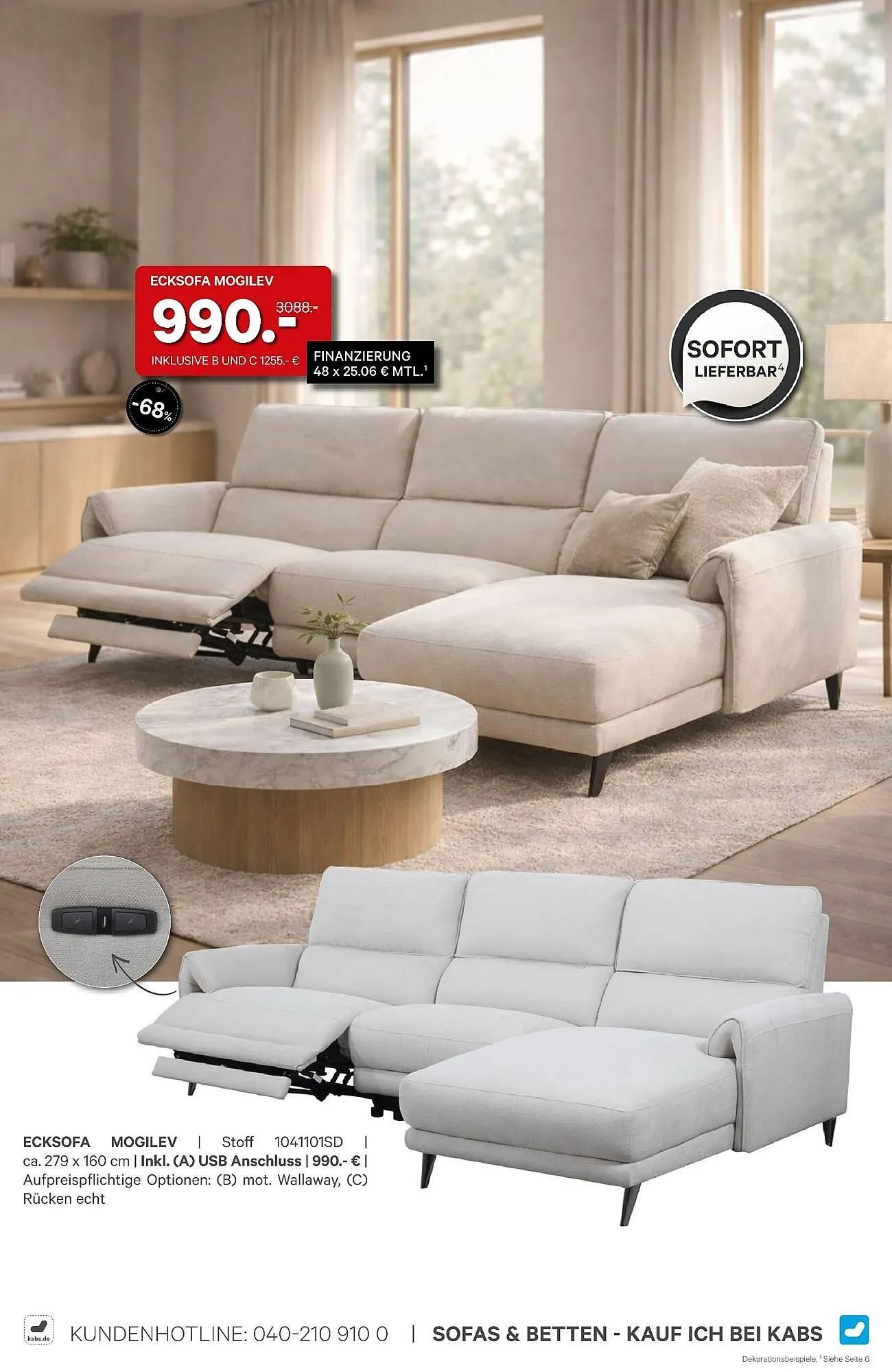 Kabs Polsterwelt Prospekt von 27. Februar bis 25. März 2026 - Prospekt seite 45