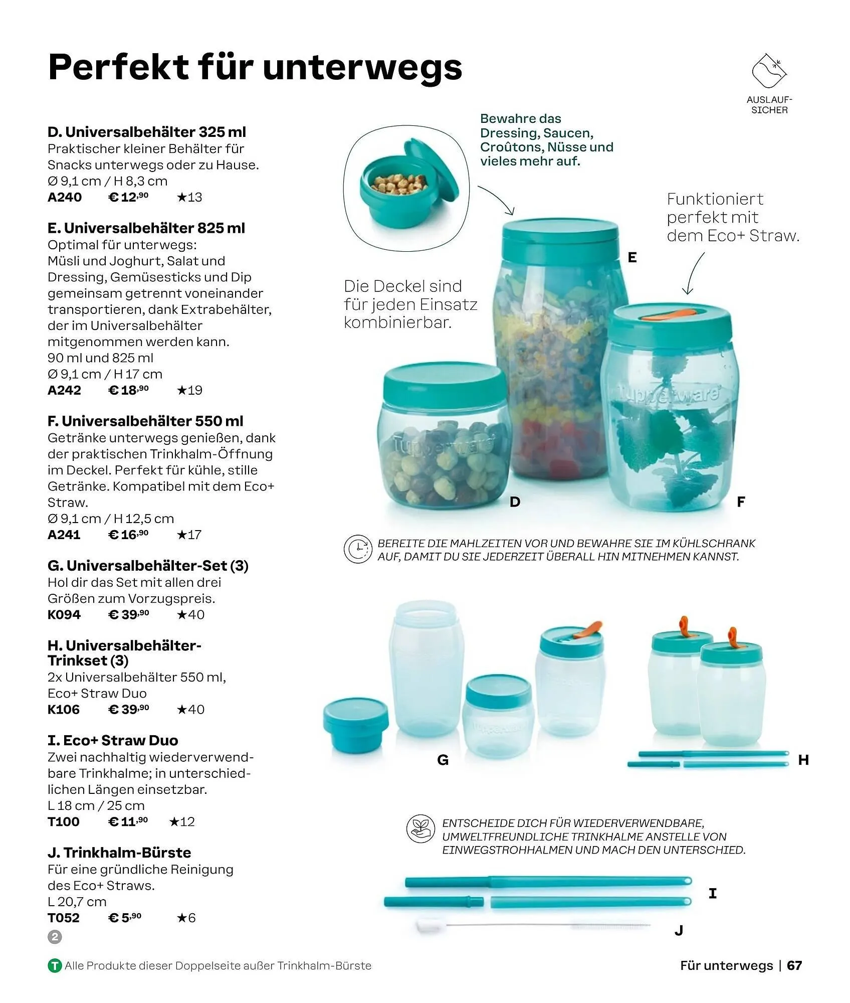 Tupperware Prospekt von 2. September bis 1. März 2025 - Prospekt seite 67