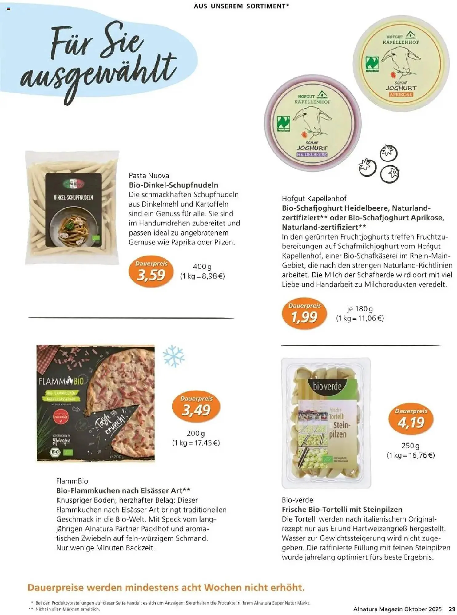 Alnatura Prospekt von 1. Oktober bis 31. Oktober 2025 - Prospekt seite 29