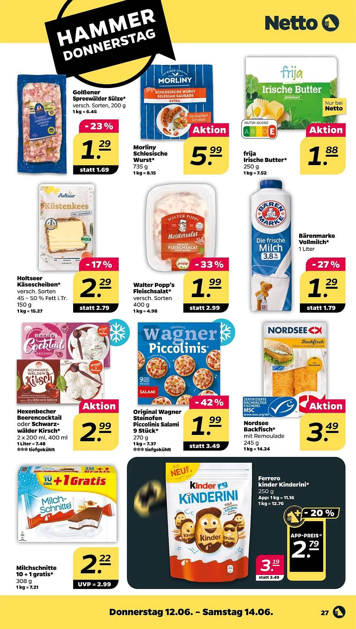 NETTO Prospekt von 10. Juni bis 14. Juni 2025 - Prospekt seite 27