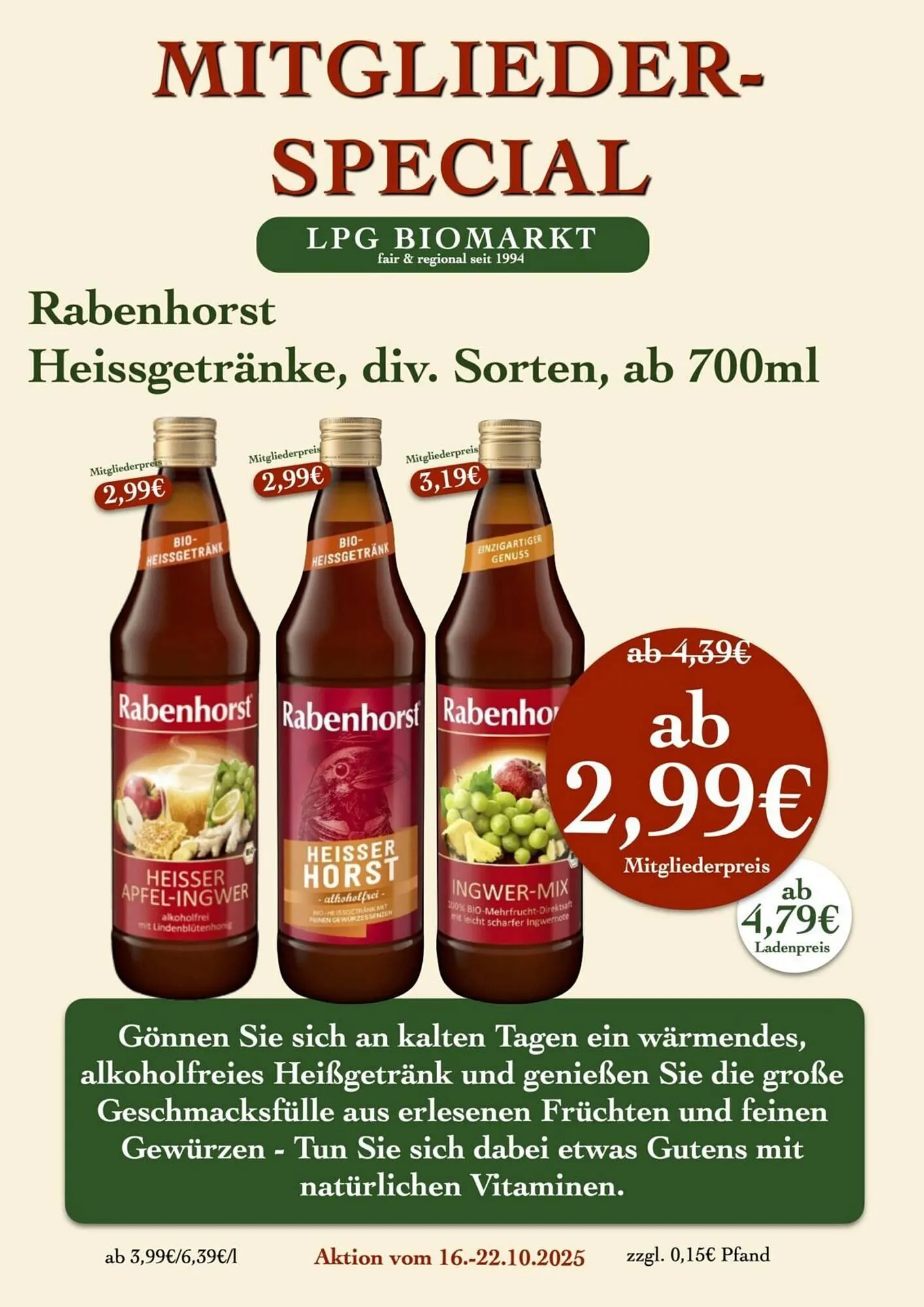 LPG Biomarkt Prospekt von 16. Oktober bis 22. Oktober 2025 - Prospekt seite 8