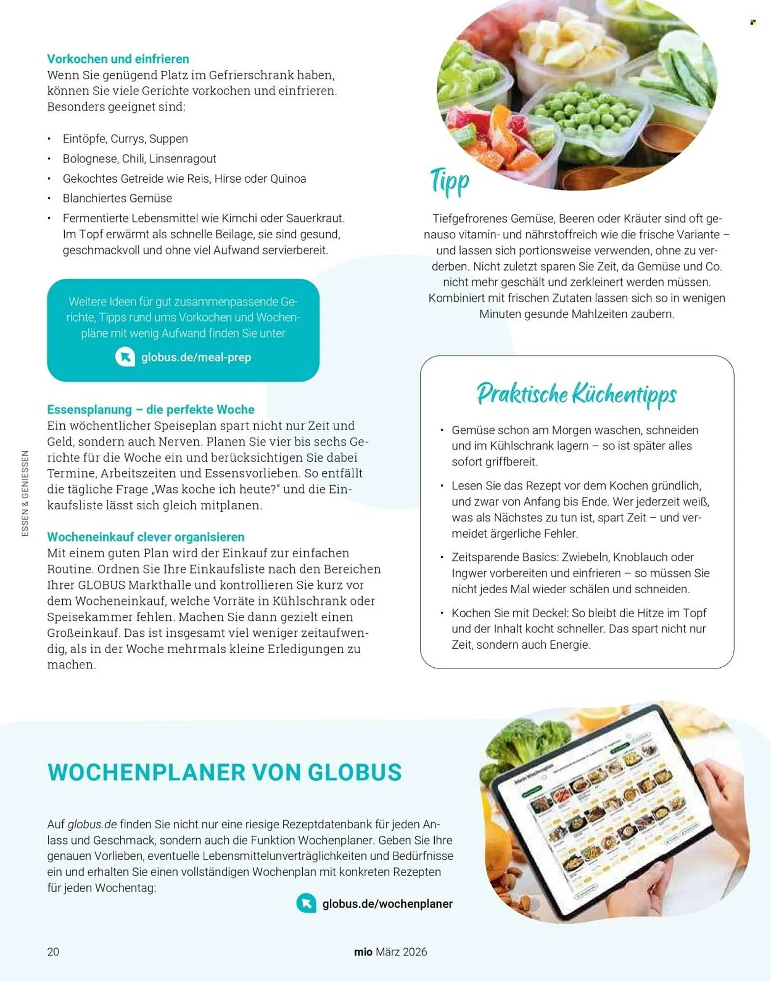 Globus Magazin von 1. März bis 31. März 2026 - Prospekt seite 20