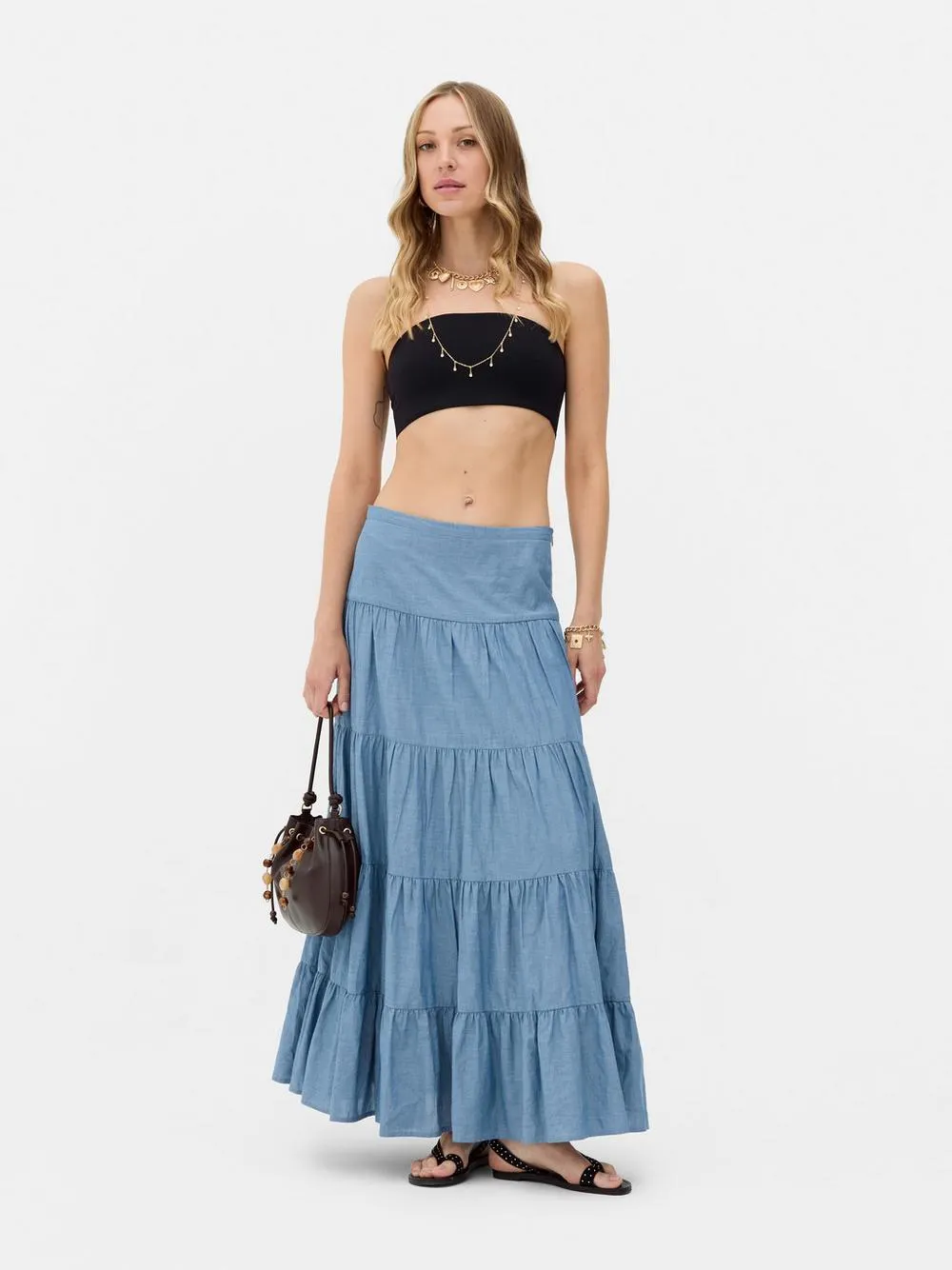 „Rita Ora“ Bandeau-Top aus Stretch