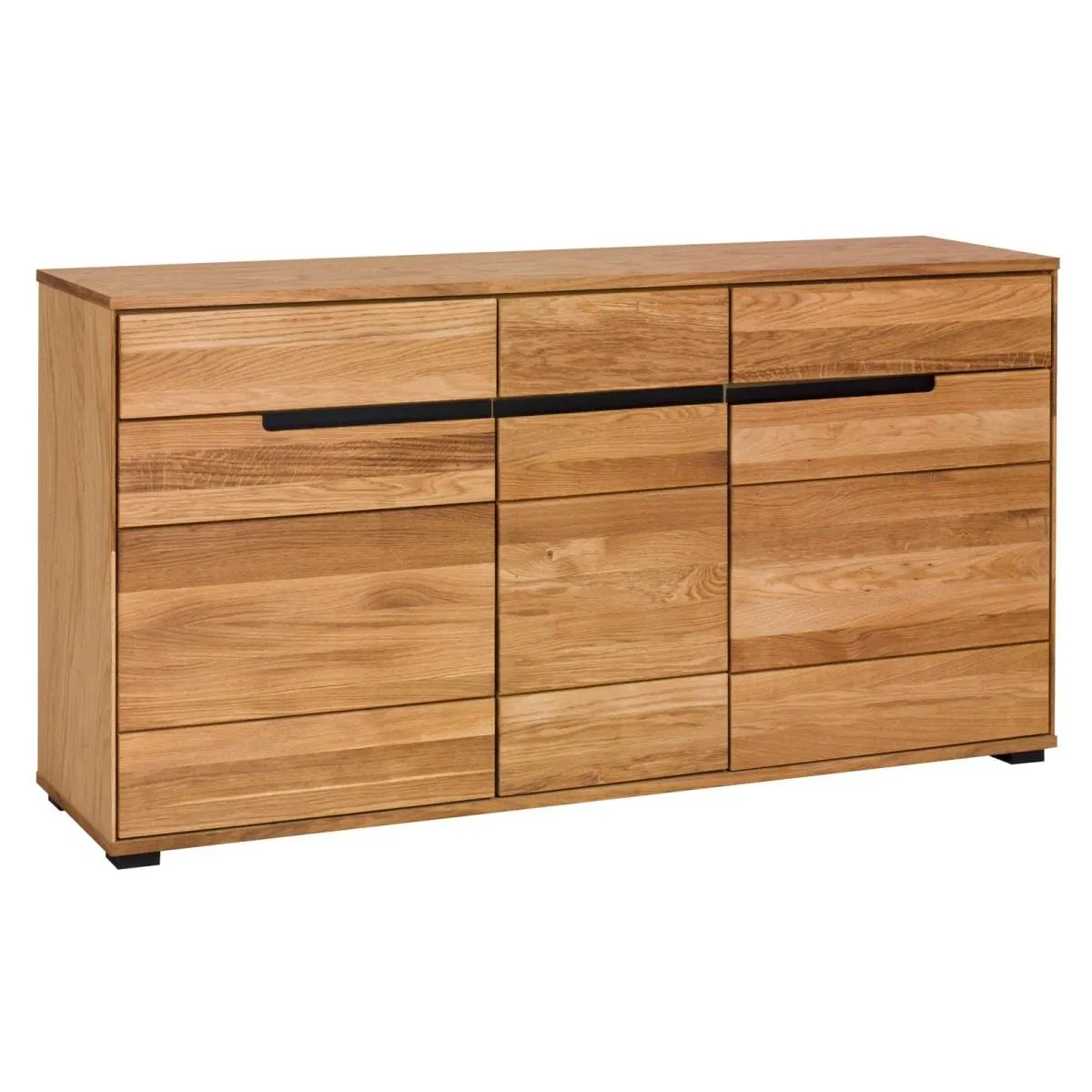 Sideboard LOLA 163 x 84 cm Eiche teilmassiv