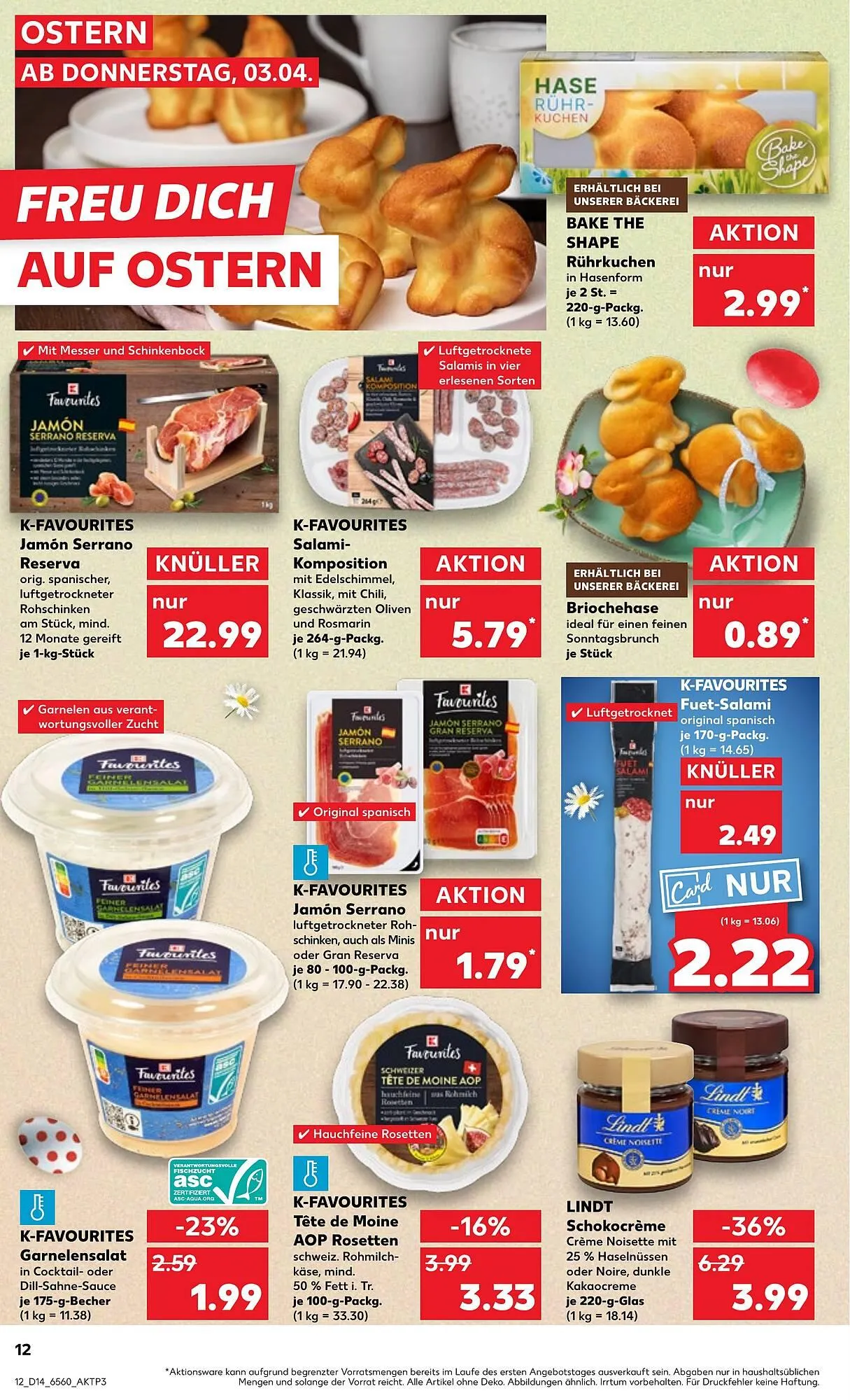 Kaufland Prospekt von 3. April bis 9. April 2025 - Prospekt seite 12
