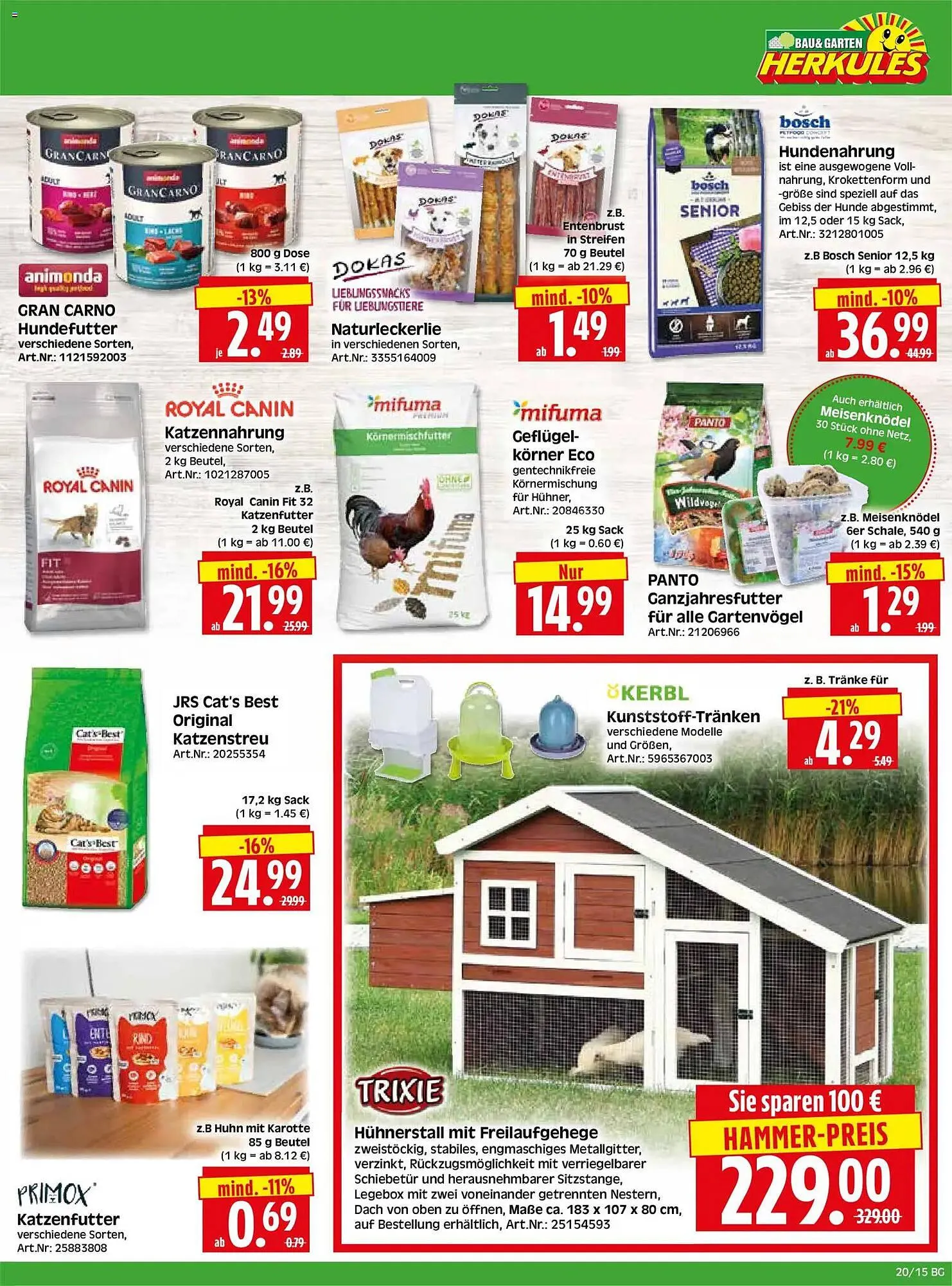 Herkules Baumarkt Prospekt von 11. Mai bis 16. Mai 2026 - Prospekt seite 15