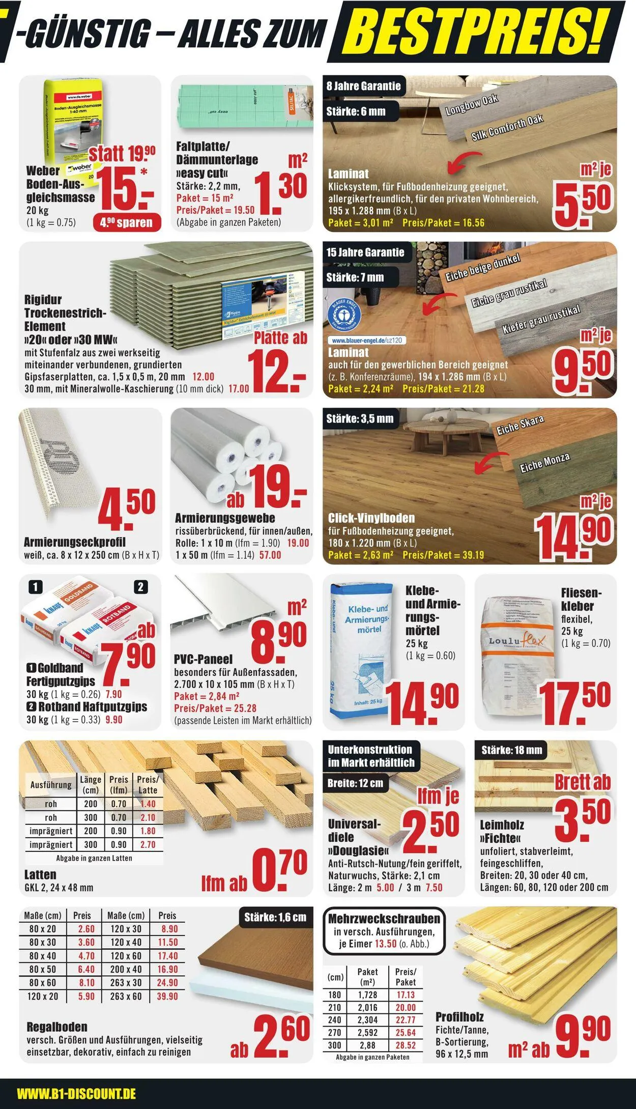 B1 Discount Baumarkt von 12. Juli bis 18. Juli 2025 - Prospekt seite 7