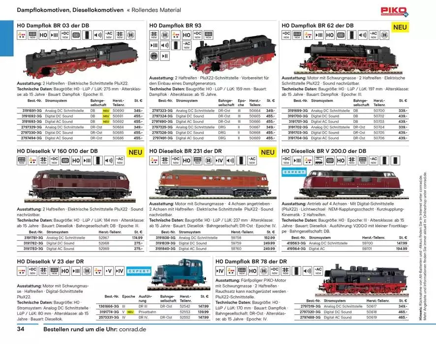 Modellbahn Katalog von 29. Oktober bis 31. Dezember 2025 - Prospekt seite 36