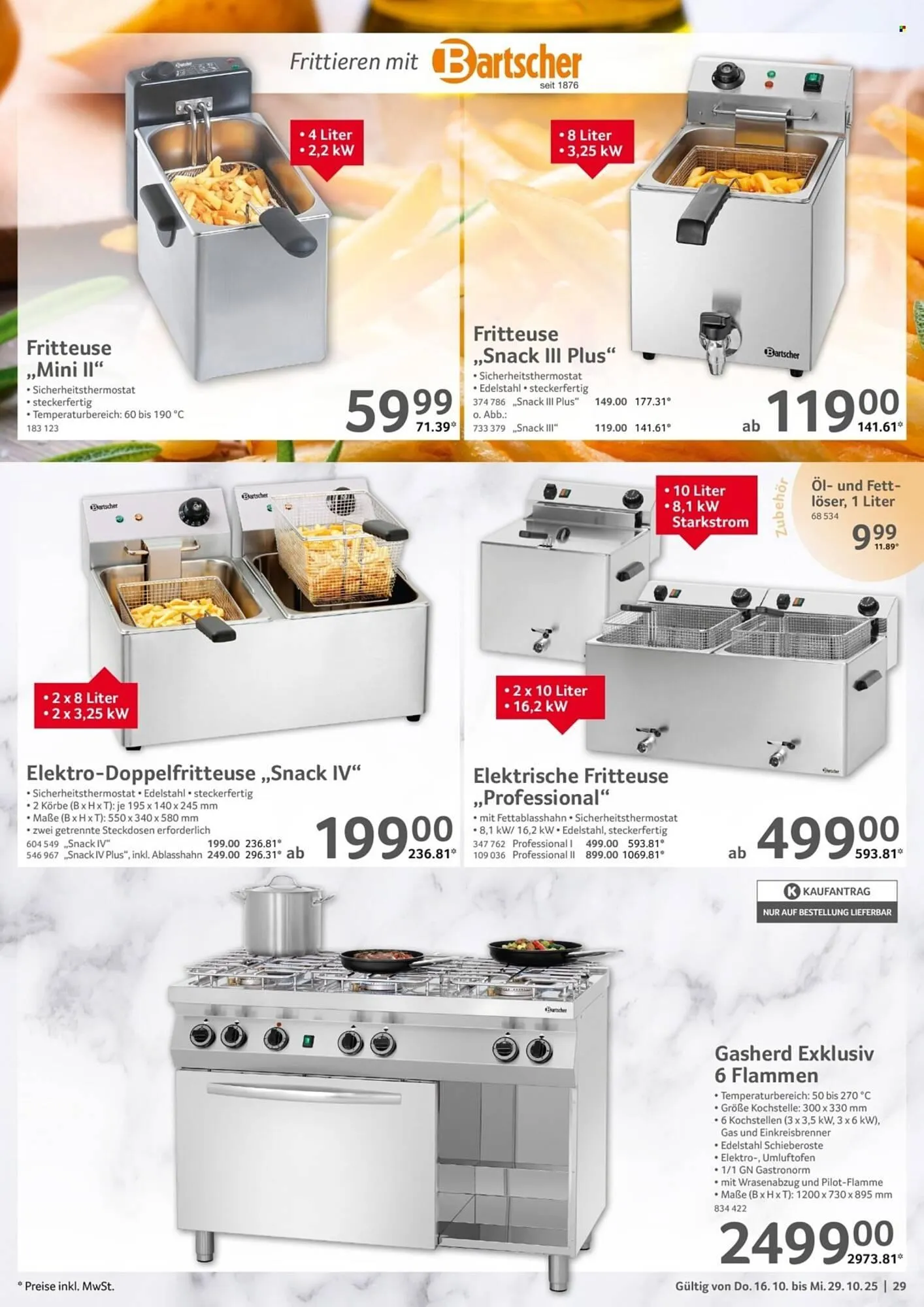 Selgros Prospekt von 16. Oktober bis 29. Oktober 2025 - Prospekt seite 29