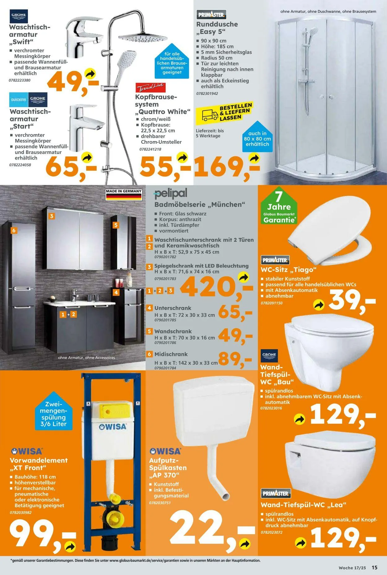 Globus Baumarkt Aktueller Prospekt von 20. April bis 26. April 2025 - Prospekt seite 15