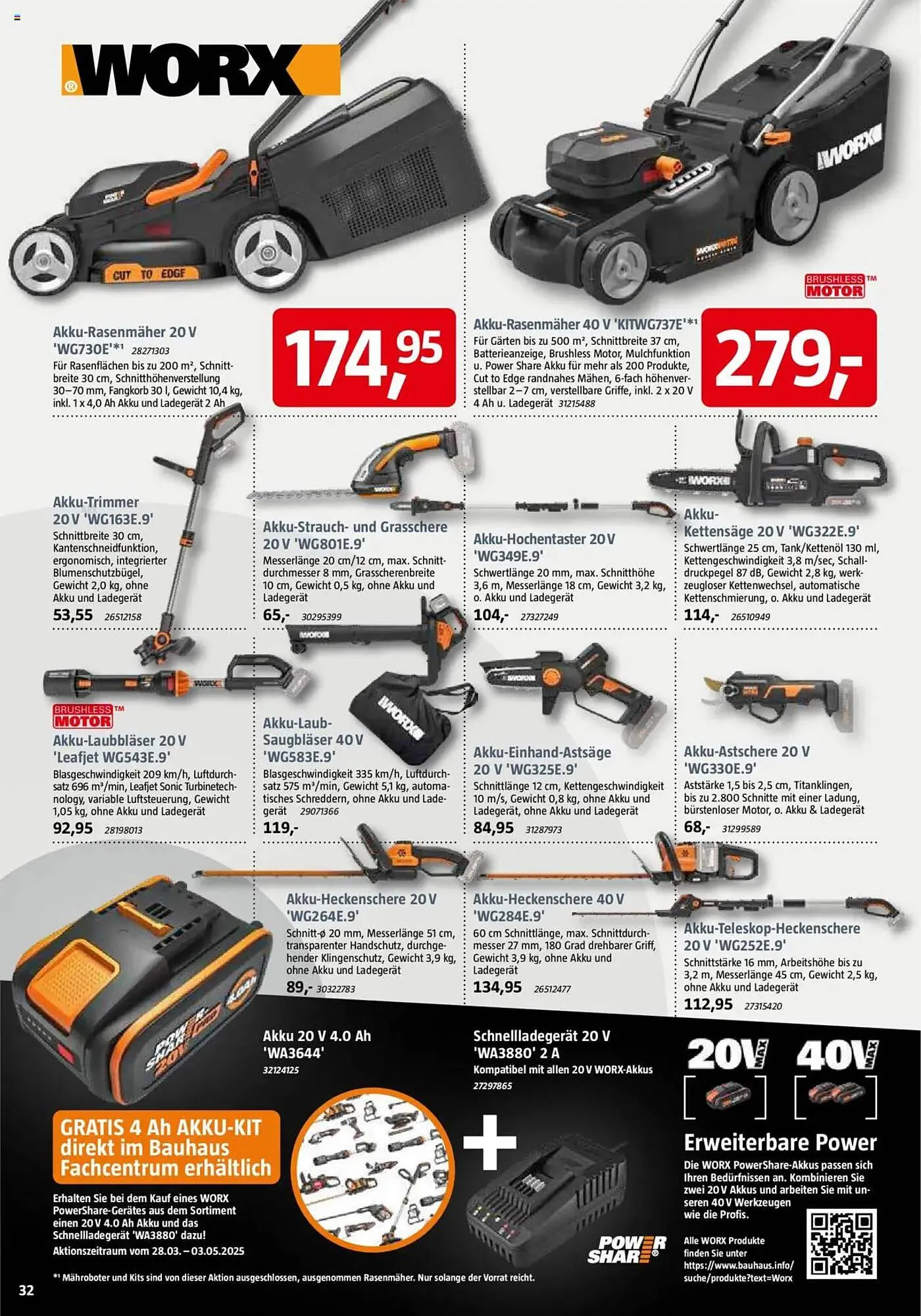 Bauhaus Prospekt von 29. März bis 3. Mai 2025 - Prospekt seite 32