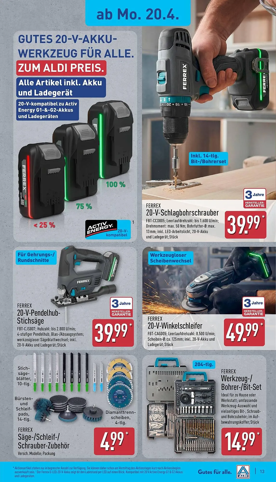 Aldi Nord Prospekt von 20. April bis 25. April 2026 - Prospekt seite 13