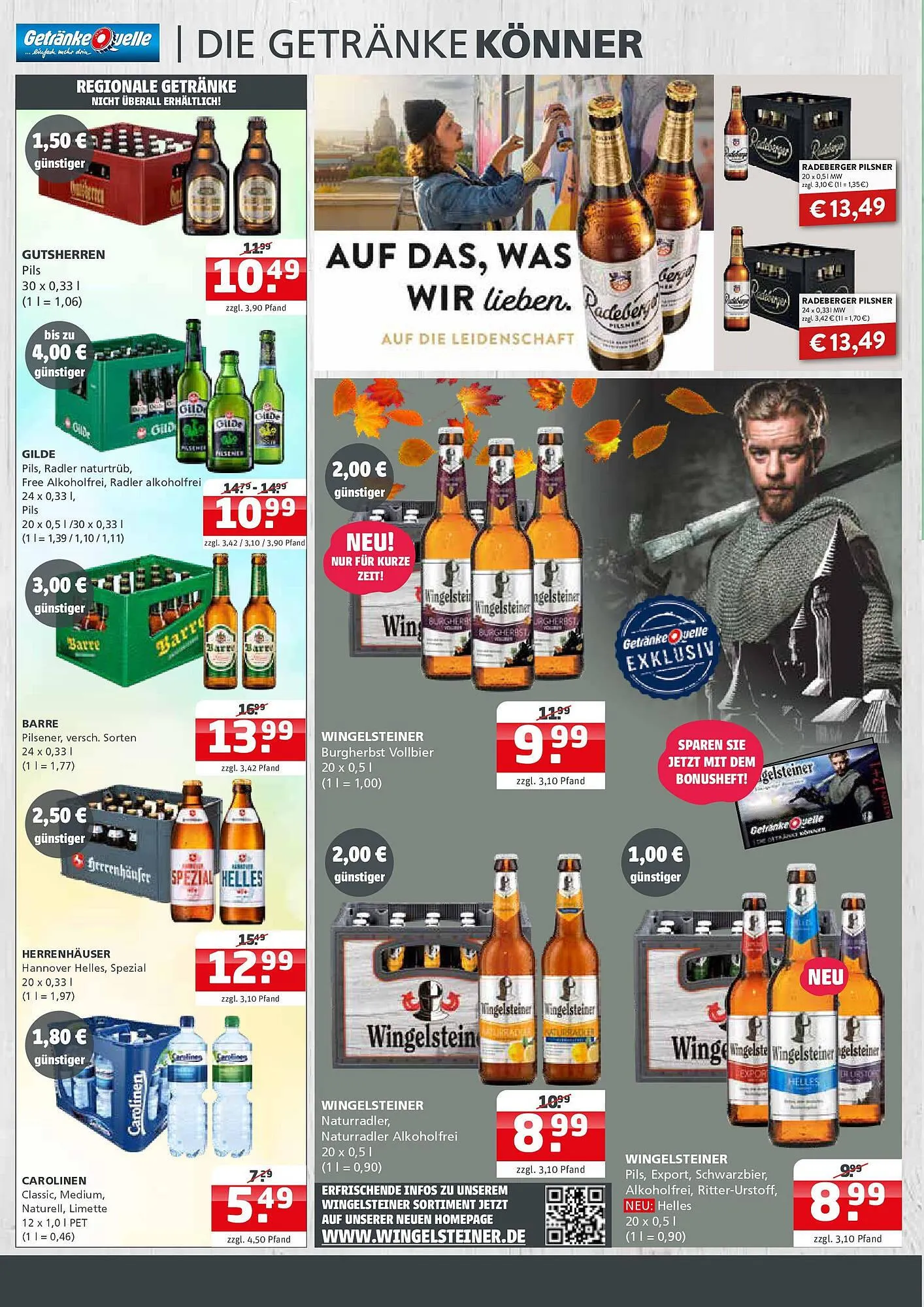 Getränke Quelle Prospekt von 28. September bis 11. Oktober 2025 - Prospekt seite 3