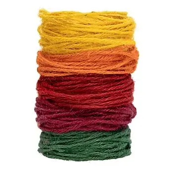 Jutekordelpaket, herbsttöne, 2 mm, 5x 4 m