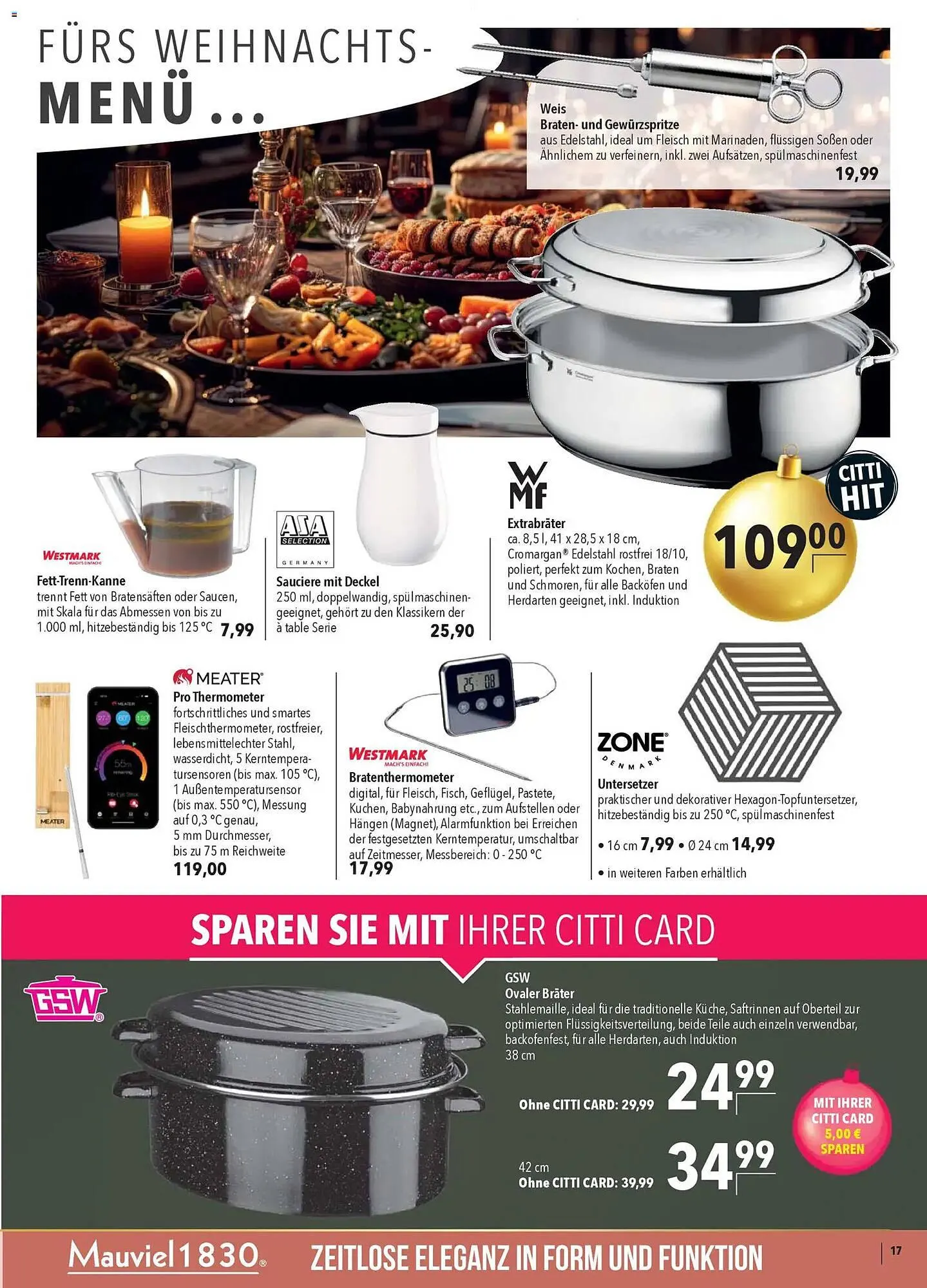 CITTI Markt Prospekt von 26. November bis 9. Dezember 2025 - Prospekt seite 17