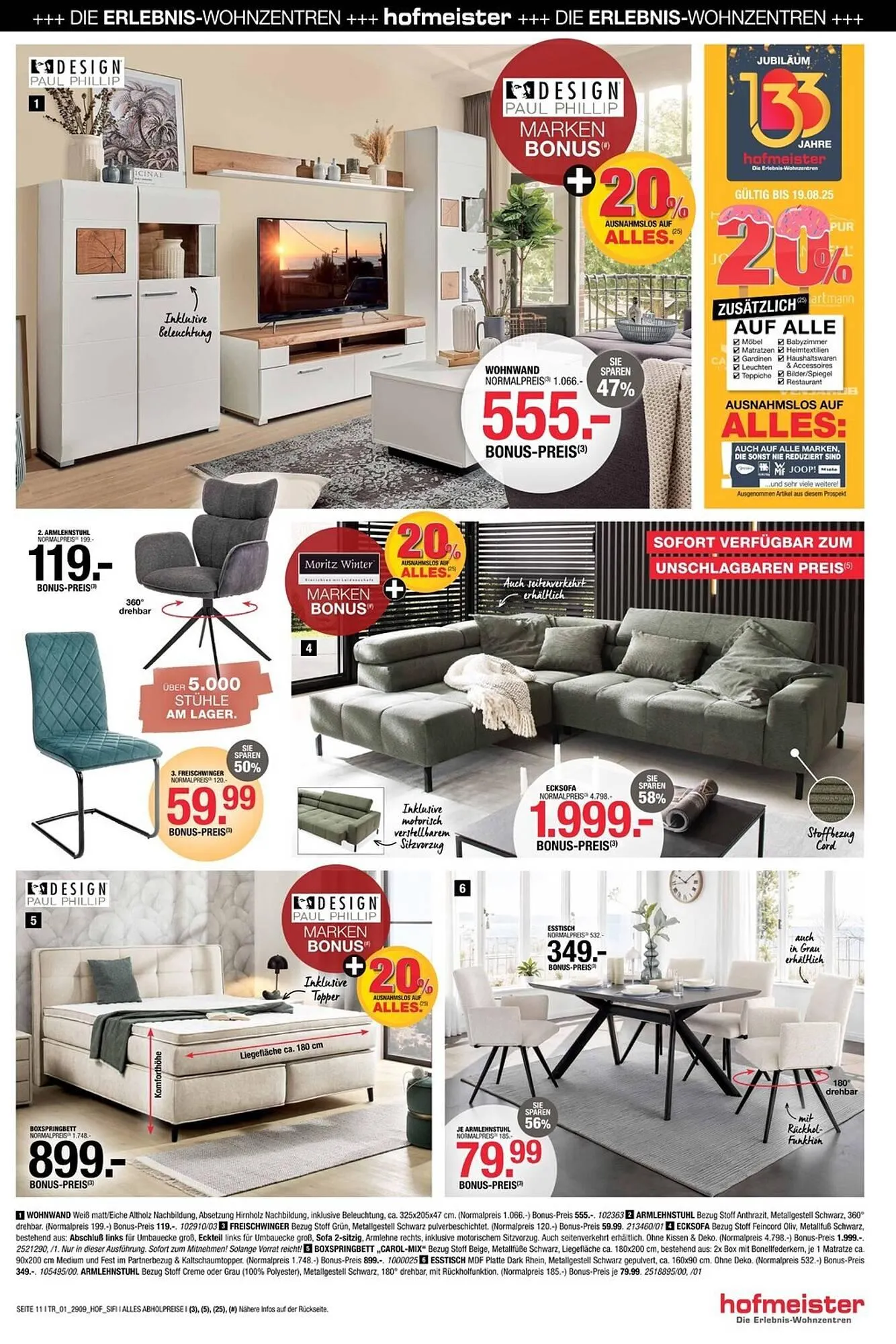Hofmeister Prospekt von 30. Juli bis 19. August 2025 - Prospekt seite 11