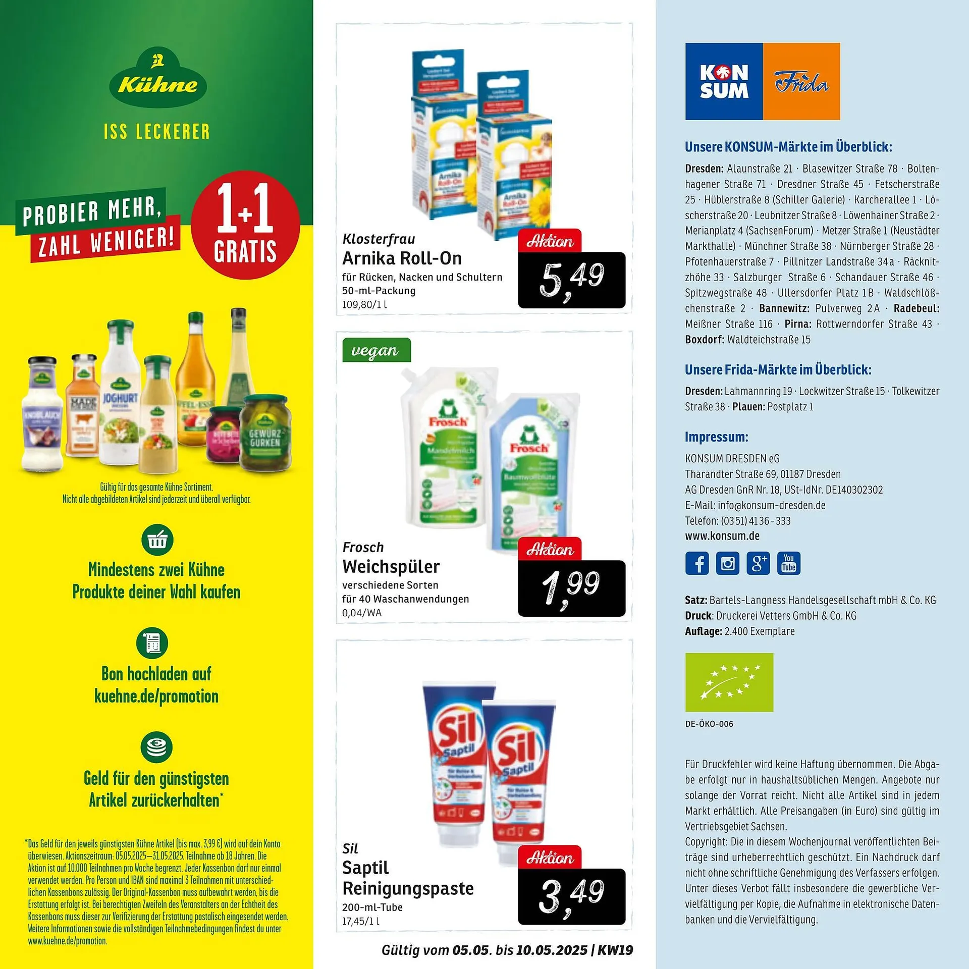 KONSUM Prospekt von 5. Mai bis 10. Mai 2025 - Prospekt seite 12
