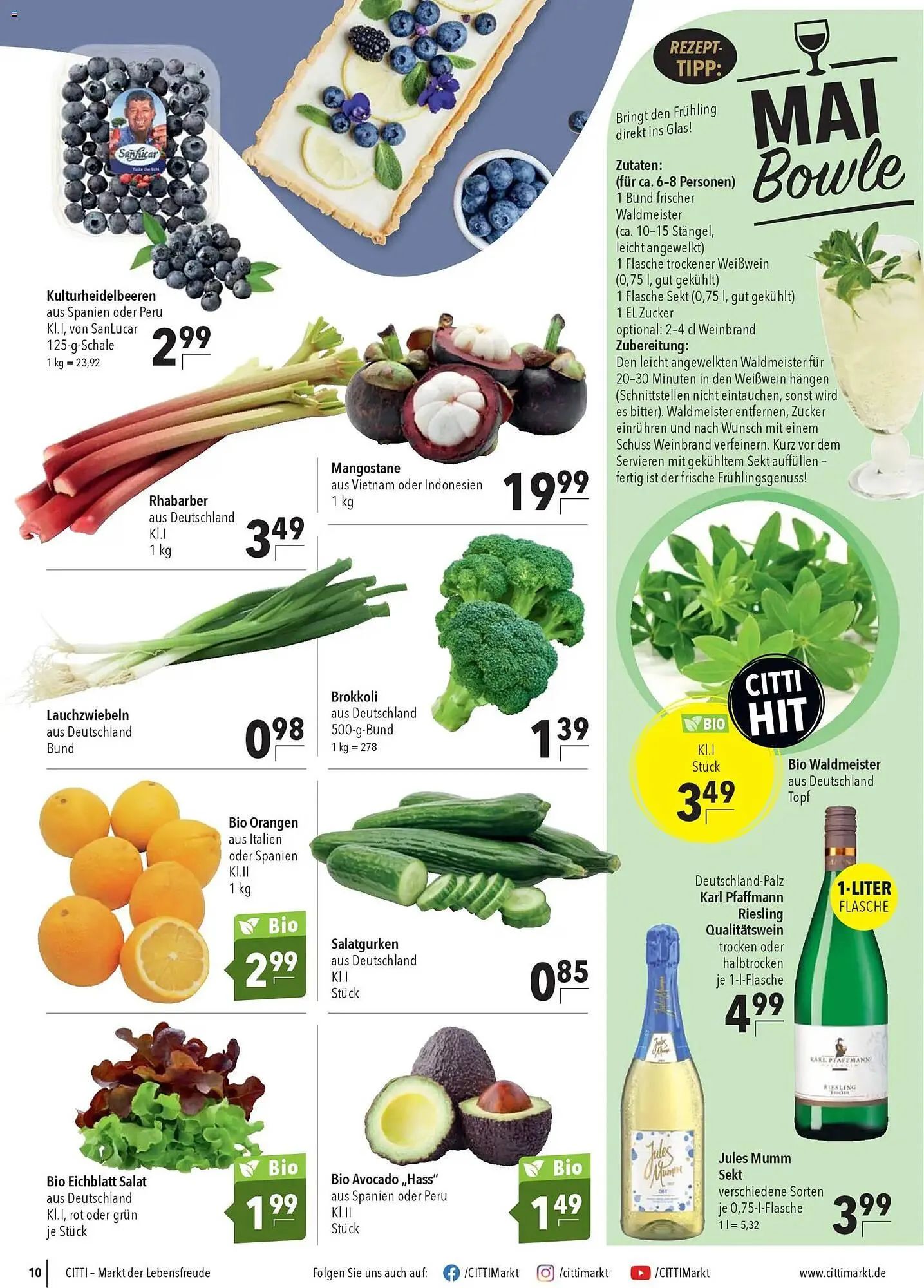 CITTI Markt Prospekt von 29. April bis 12. Mai 2026 - Prospekt seite 10